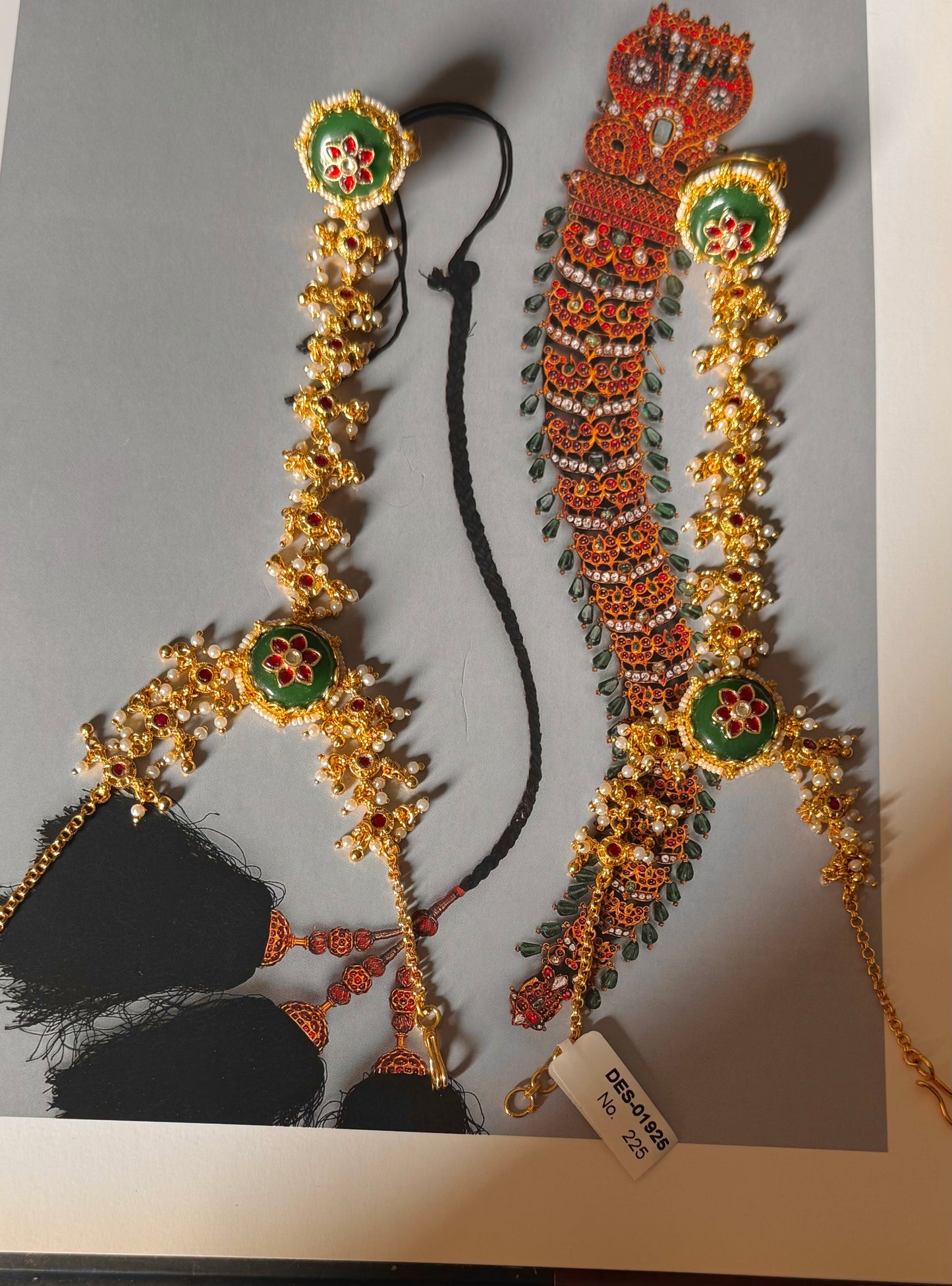 Paachi kundan inlay work heath pool