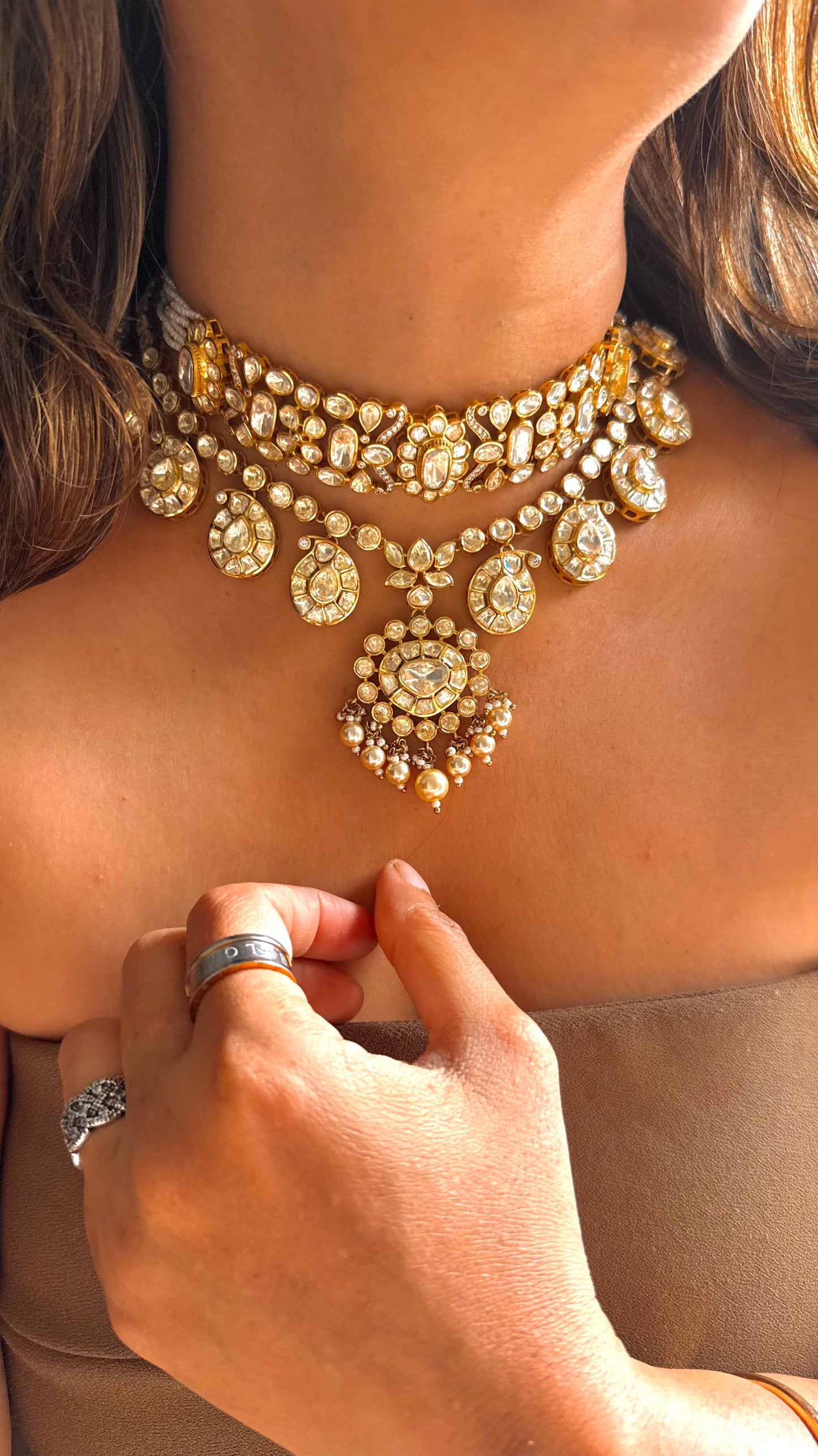 Peeli polki Madhubani bridal combo
