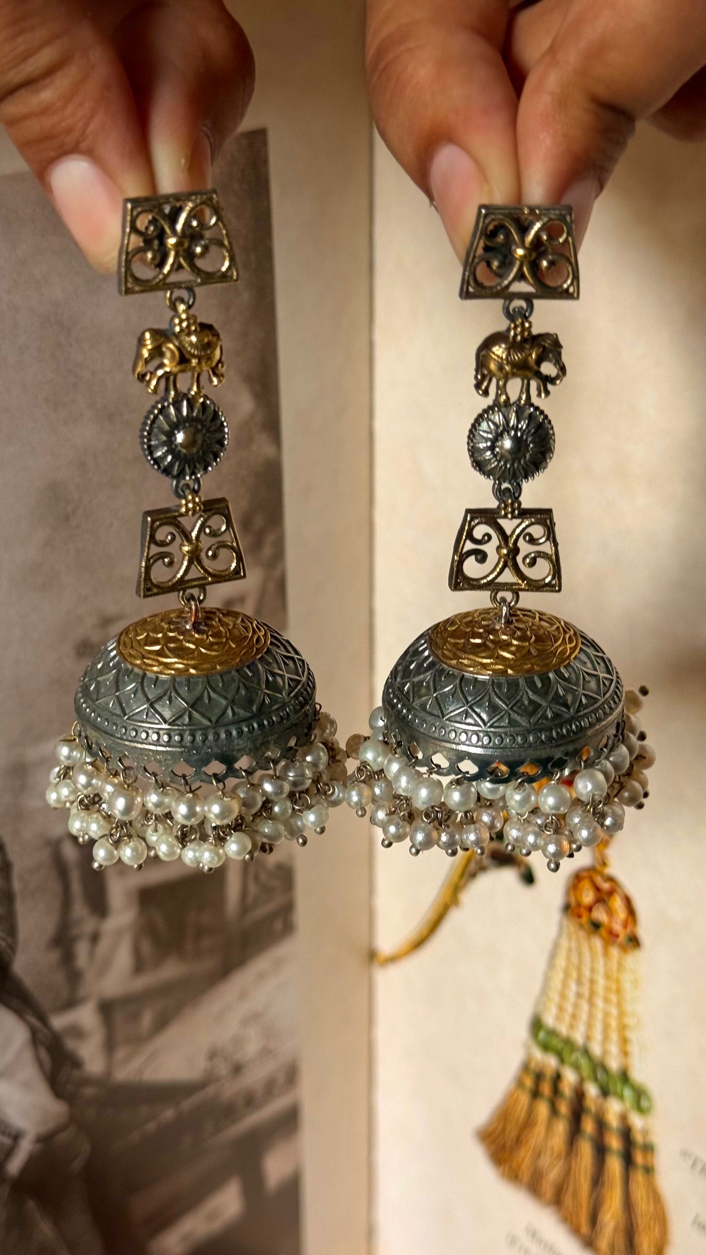 Gaj ghoomar tribal earrings