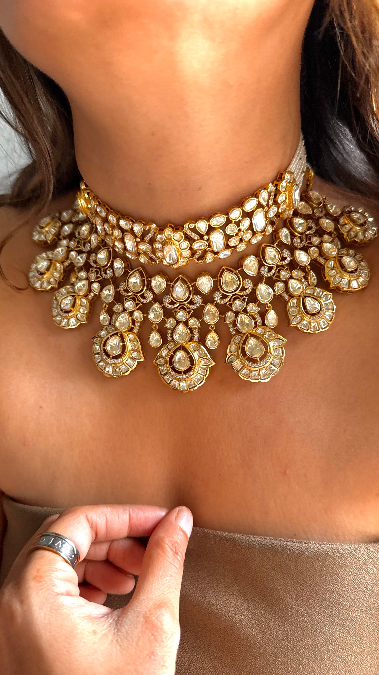Peeli Polki Bridal Heritage Necklace
