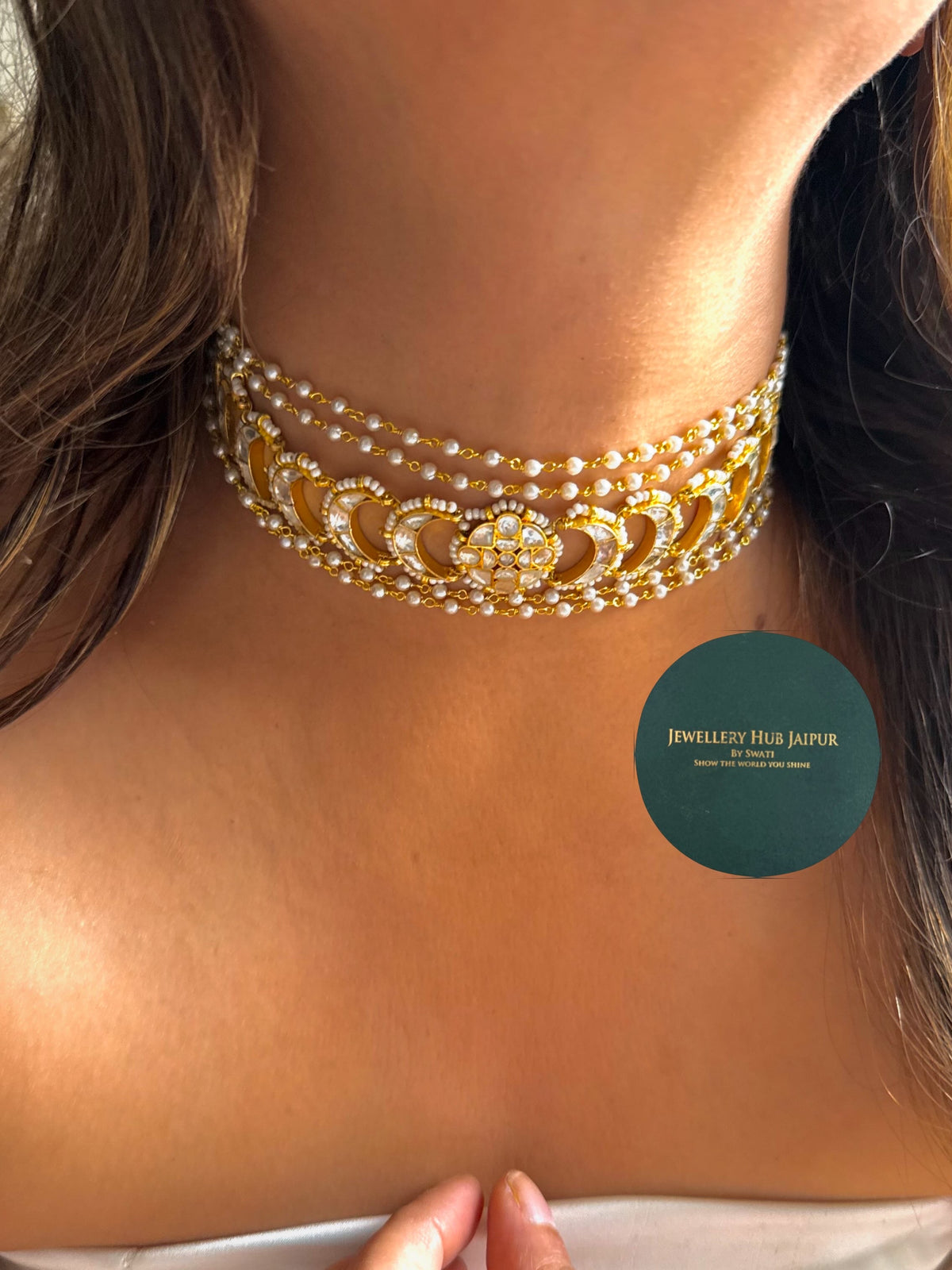 Gajra Paachi Necklace combo