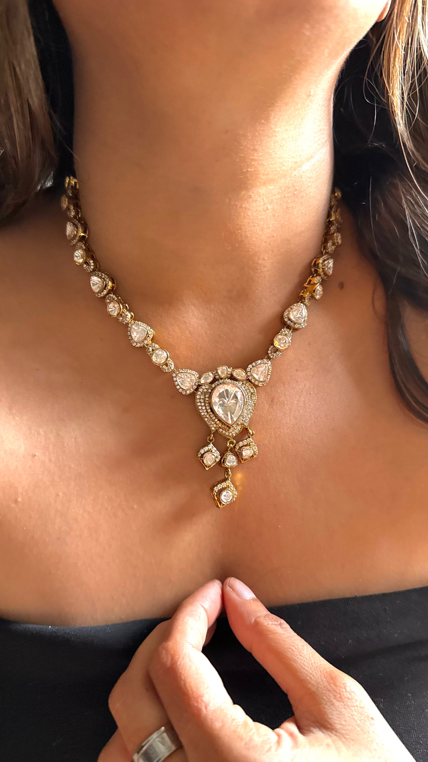 Peeli Polki victorian Necklace