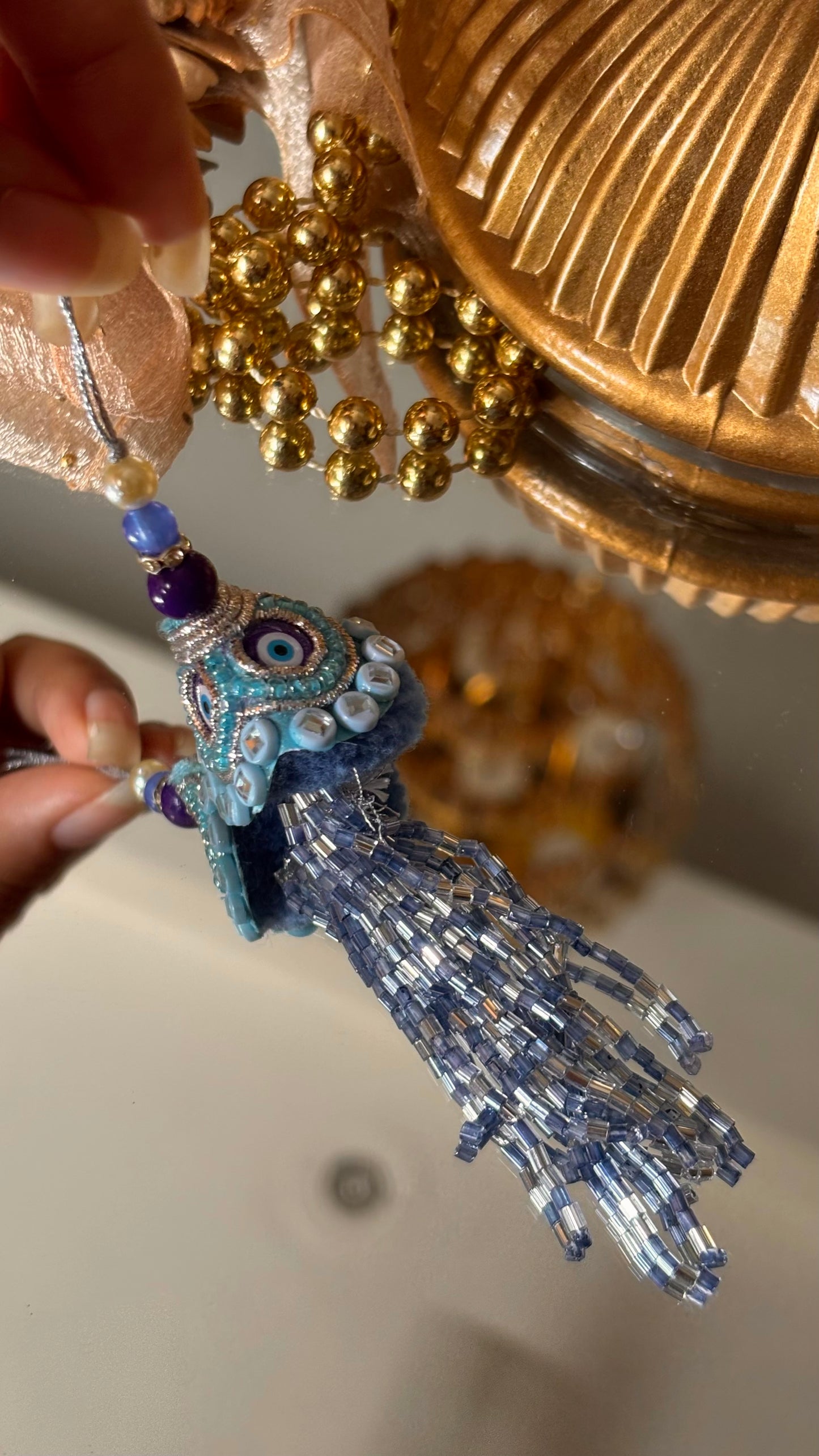 Evil eye lumba Rakhi for bhabhi ( shipping will be extra )