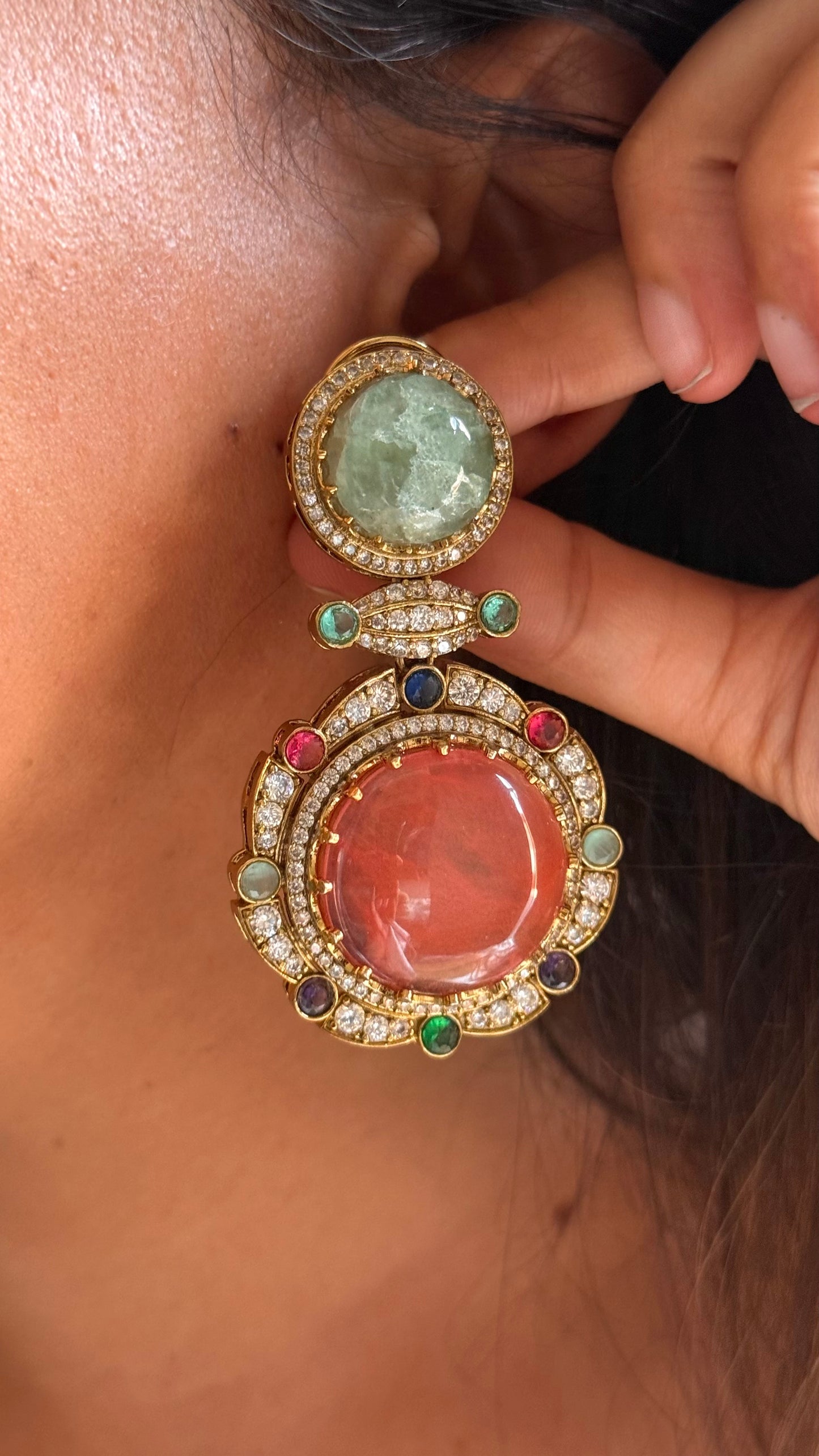 Sabhyasachi inspired
 designer cocktail danglers