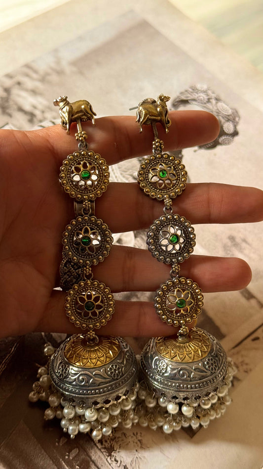 Nandi jhalar tribal earrings