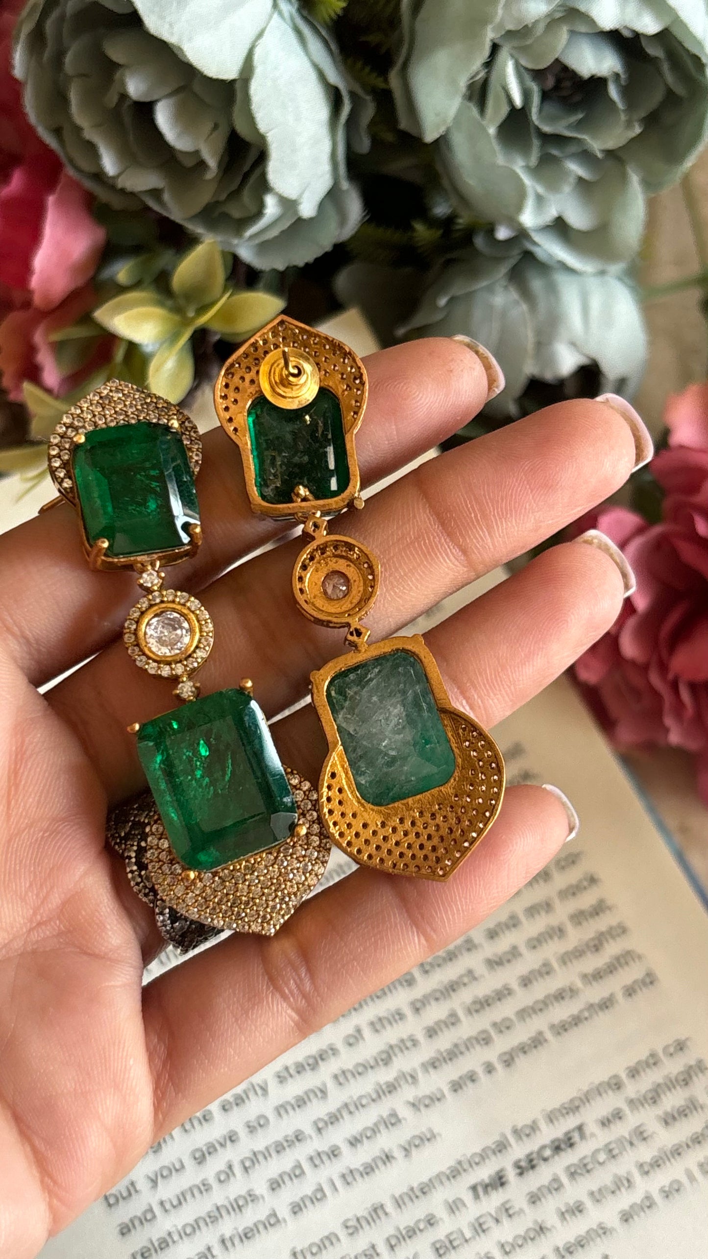 Emerald doublet danglers
