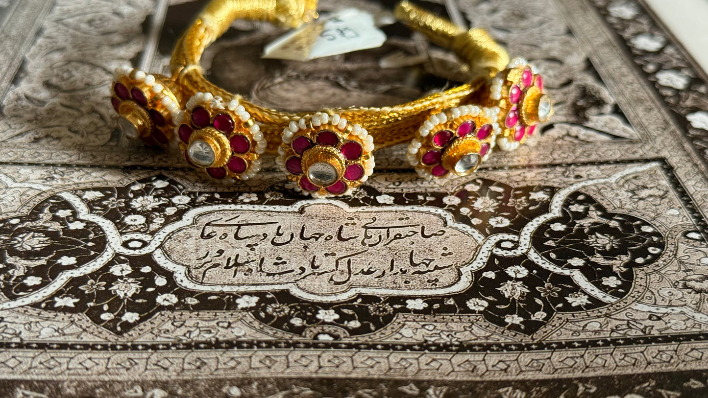 Rani pink floral Rajwada bracelet