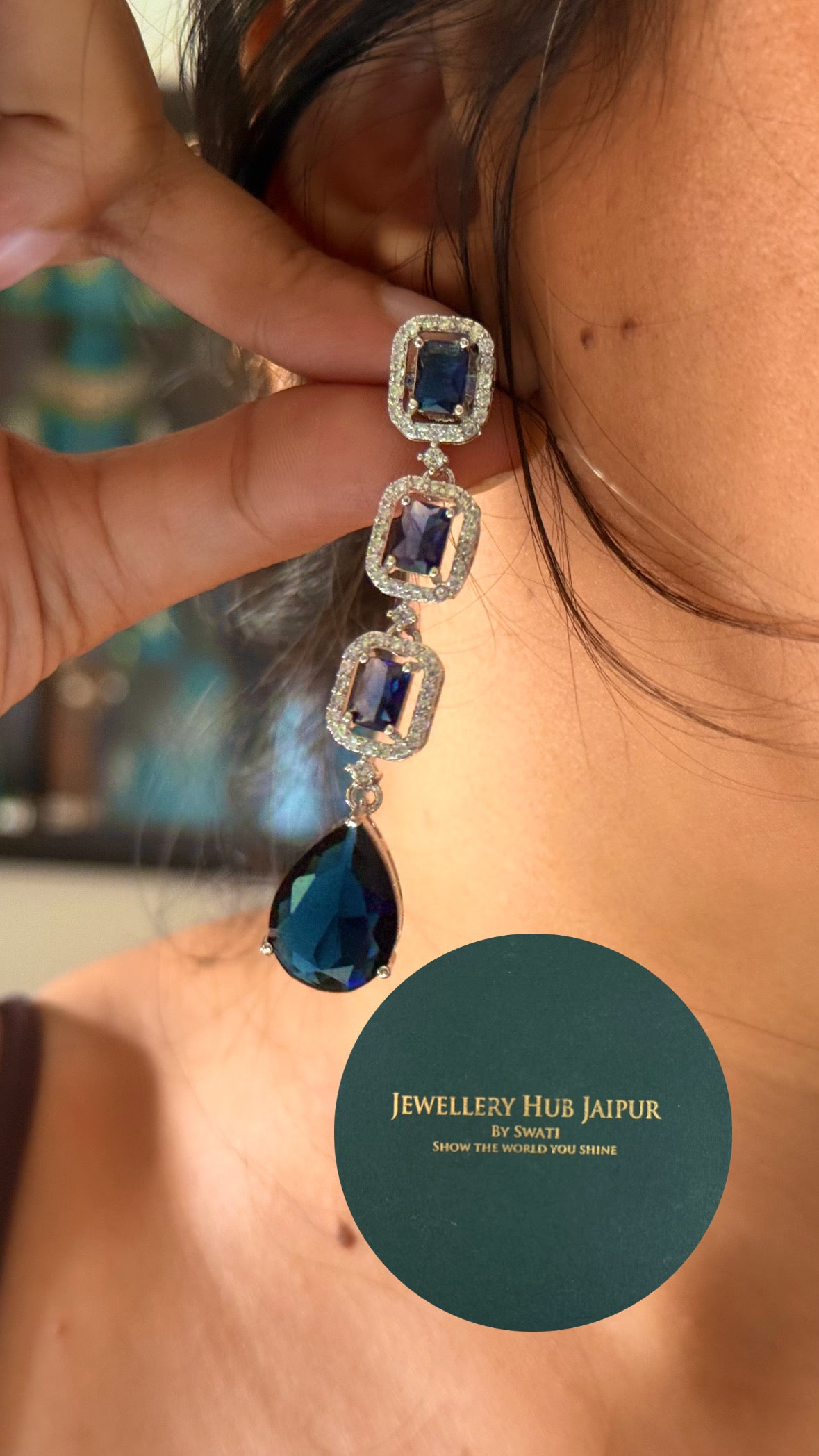 Sapphire dual layer diamond collar set