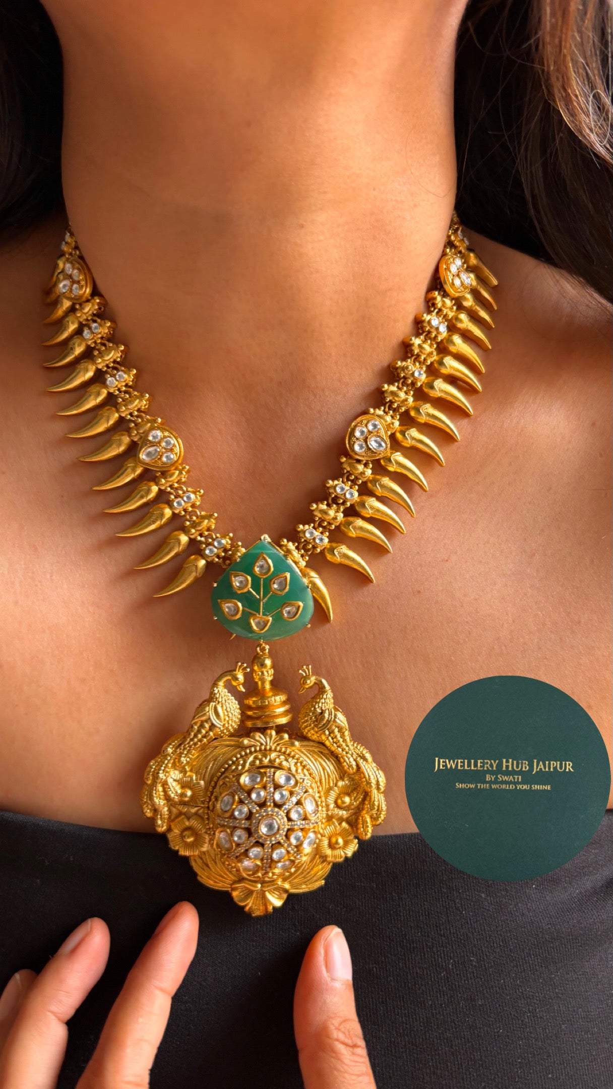 The royal amrapali peacock swarna Necklace