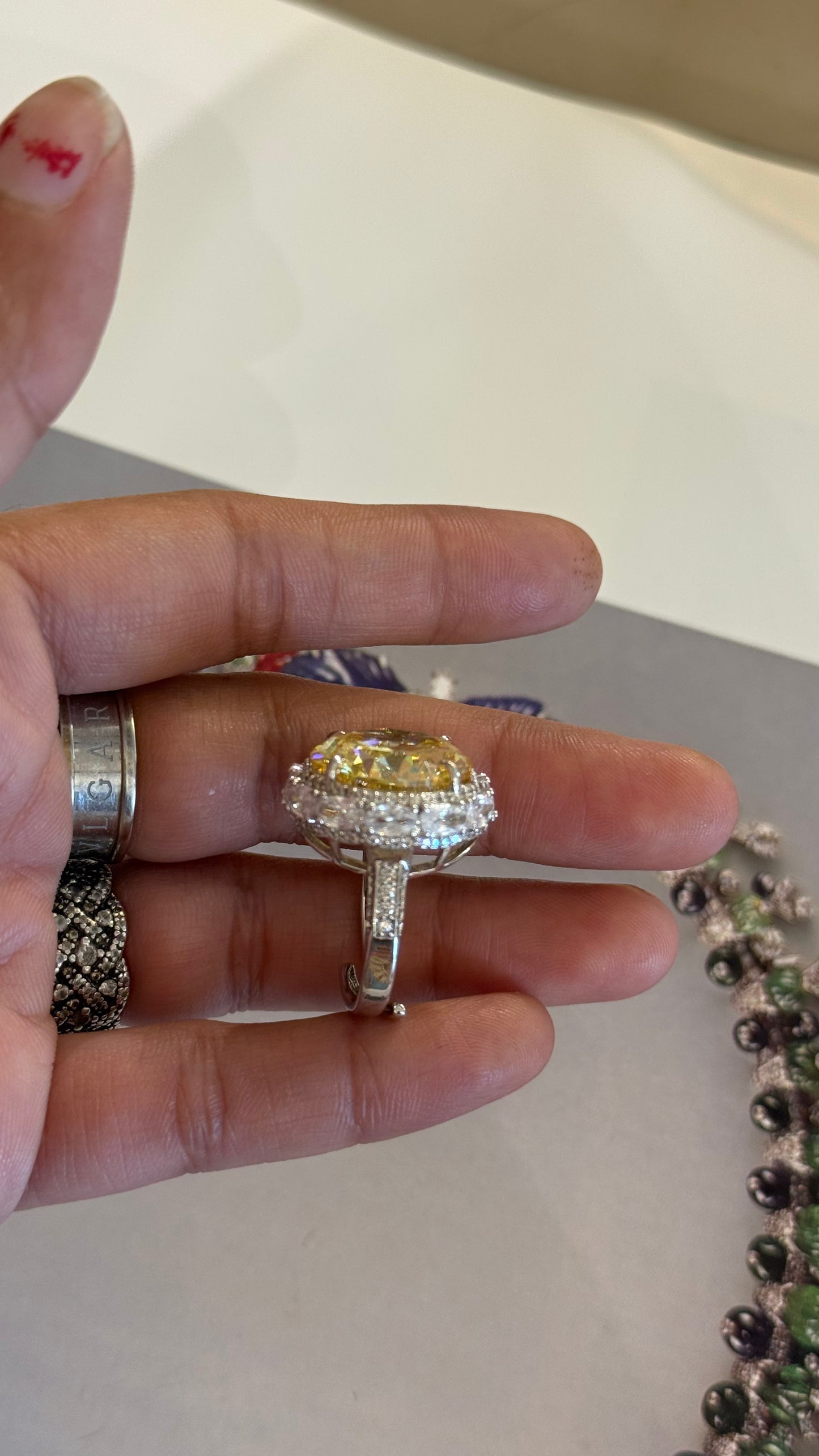 Citrine Cocktail Ring