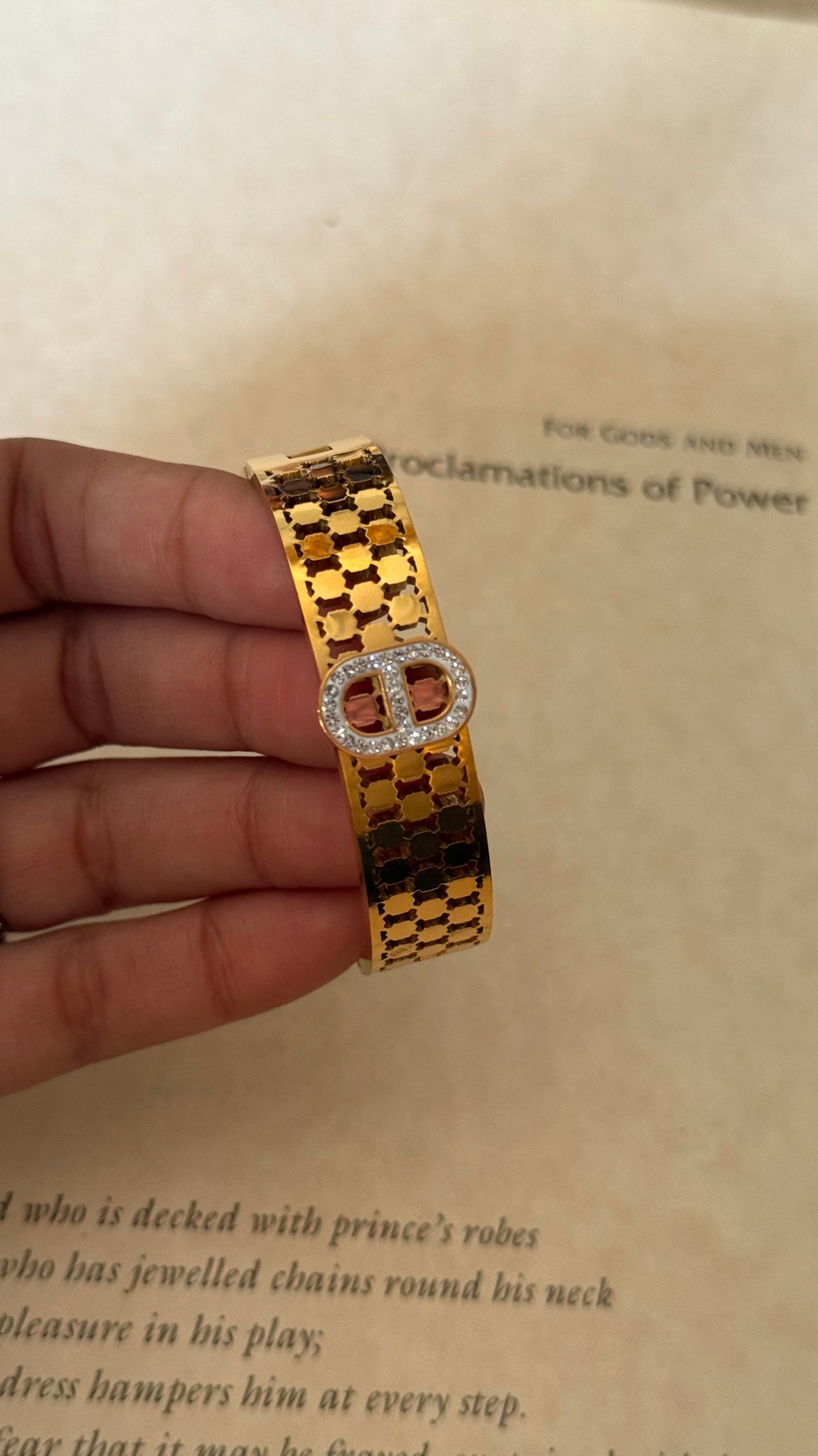 Designer Golden Luxe Bracelet