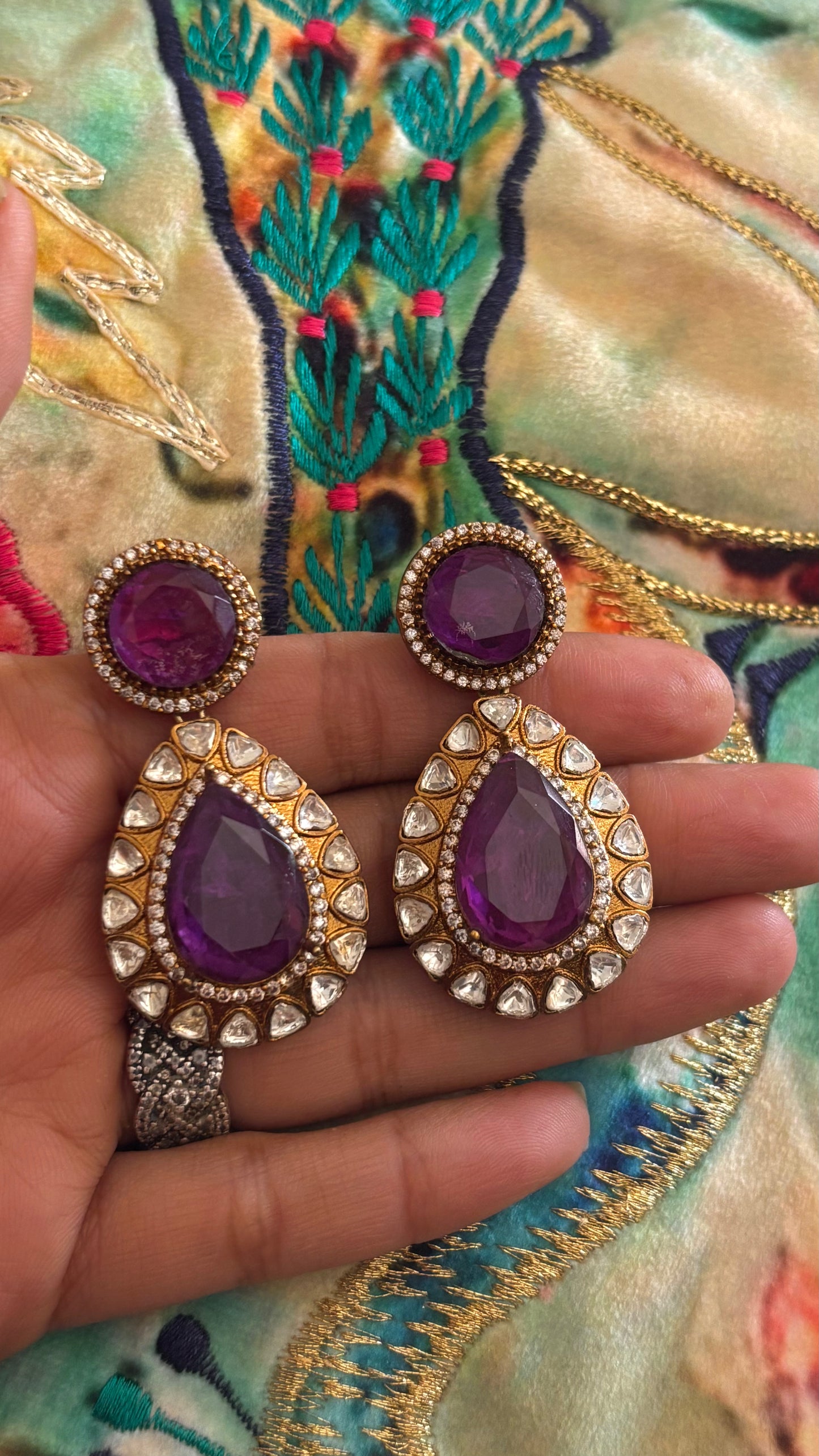 Tanzanite danglers