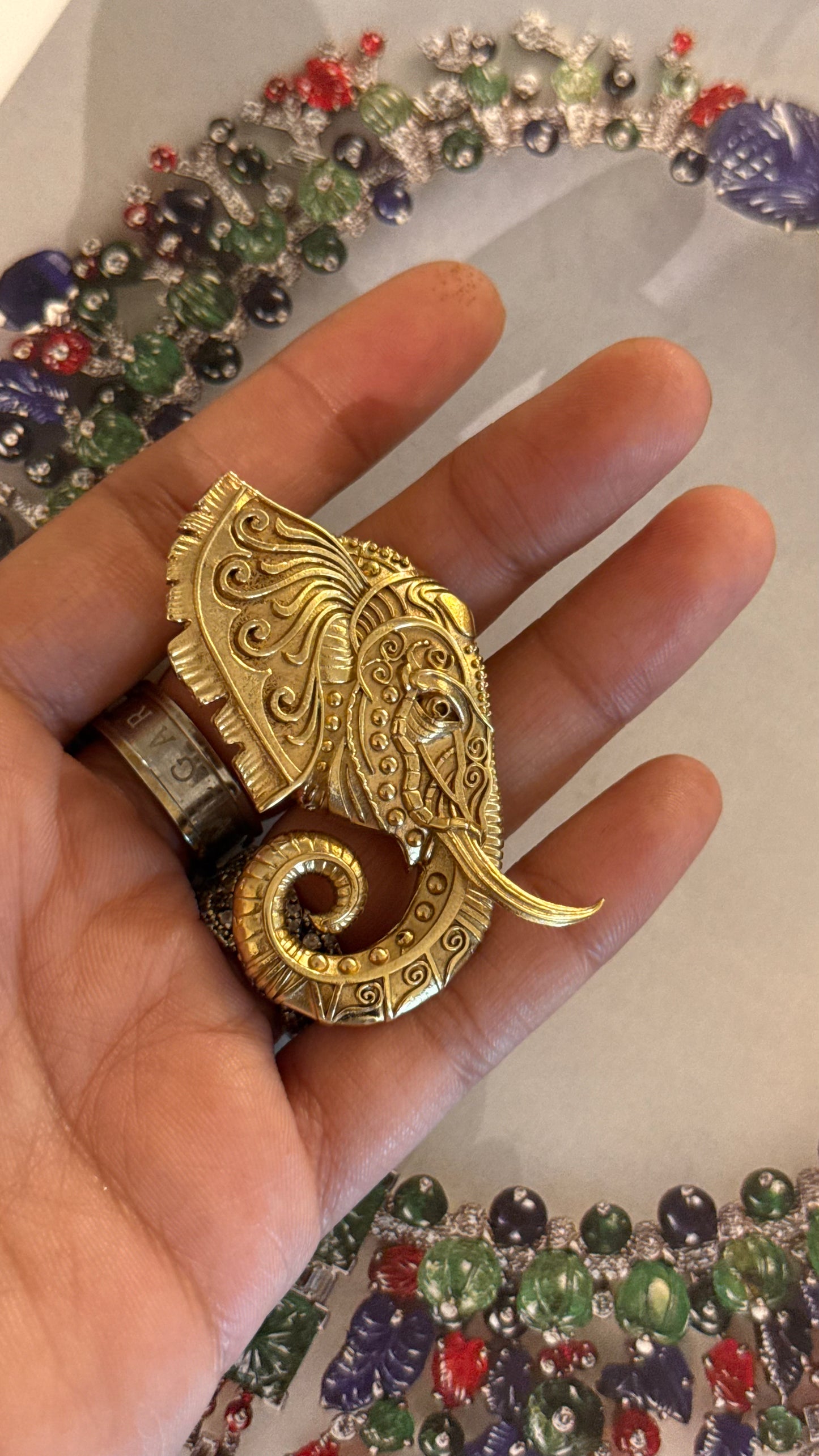 Gajanan inspired Heritage Brooch