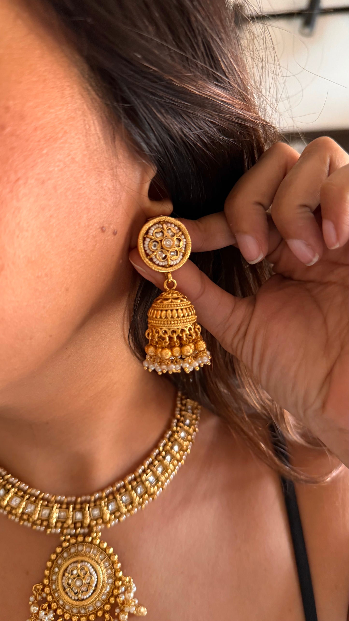 Pearl  Rajwada Collar necklace