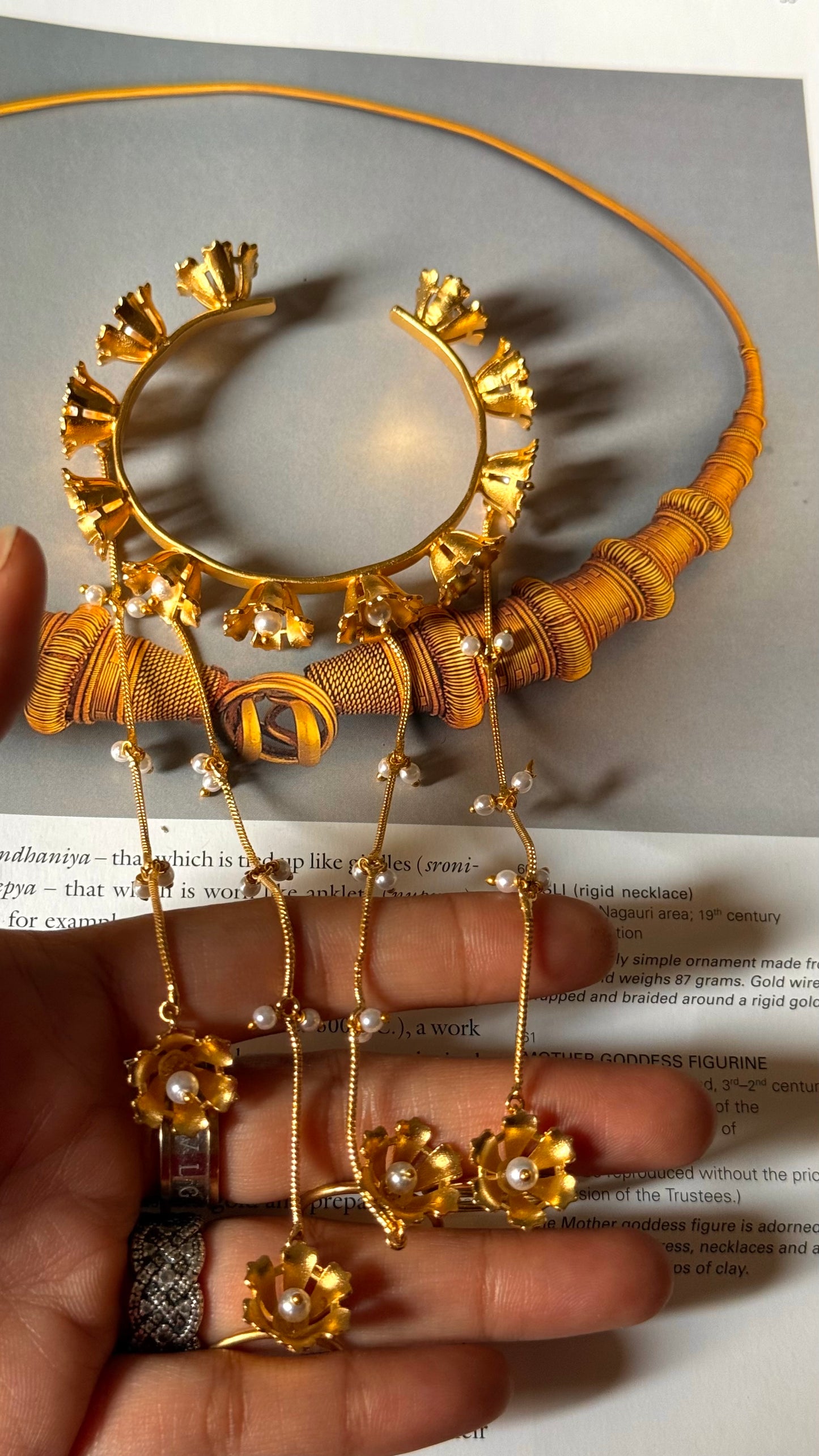 handmade four rings Hathphool