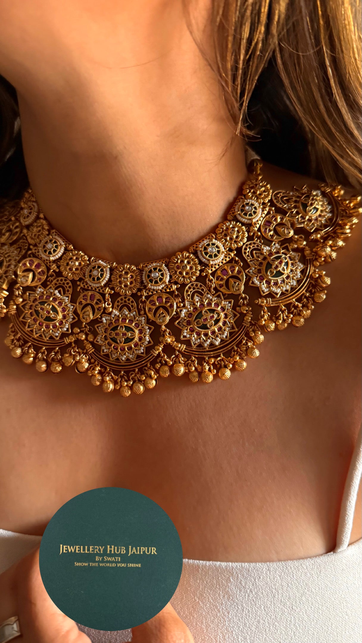 Heritage nakashi gold rajwada bridal Necklace