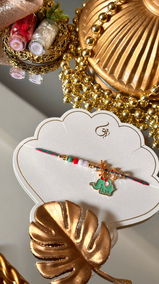 Mint gajanand rakhi ( shipping will be extra )