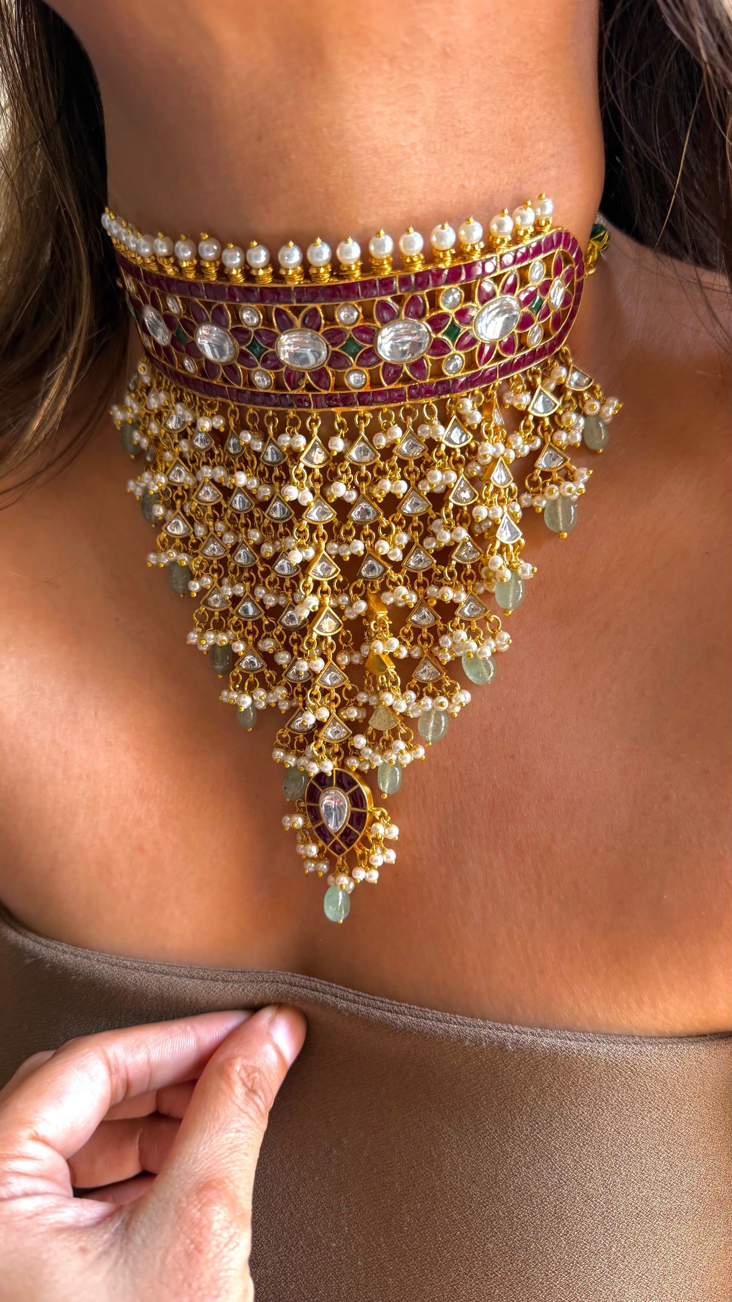 Ruby uncut polki heritage Aad