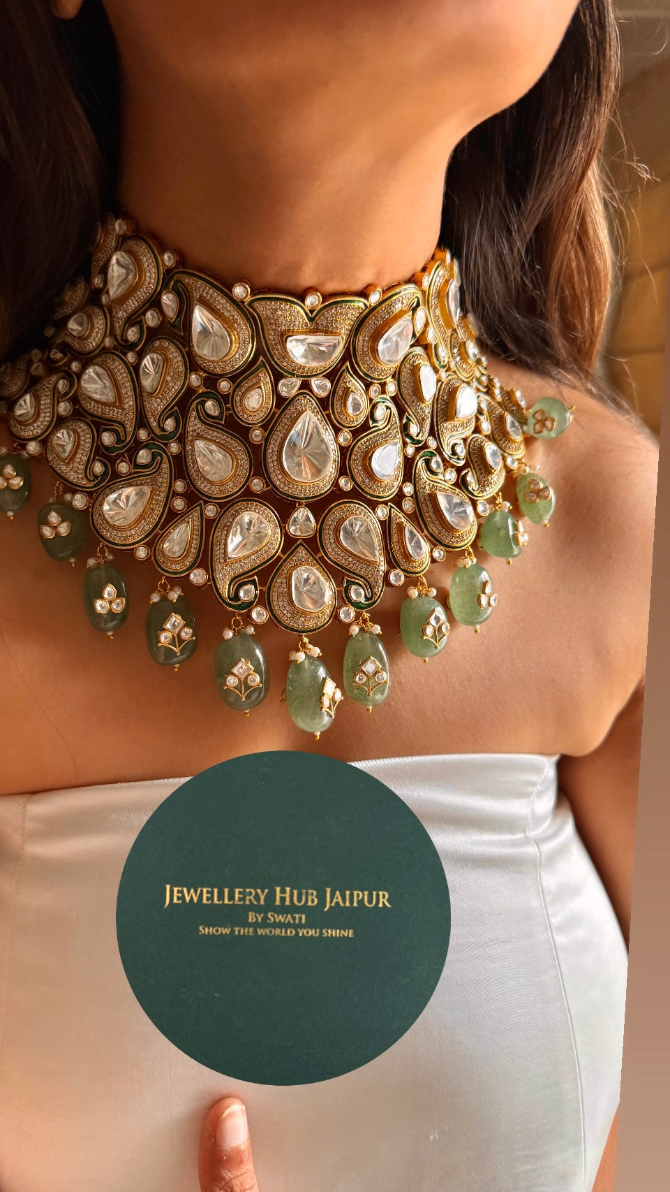 Heritage meenakari designer bridal choker