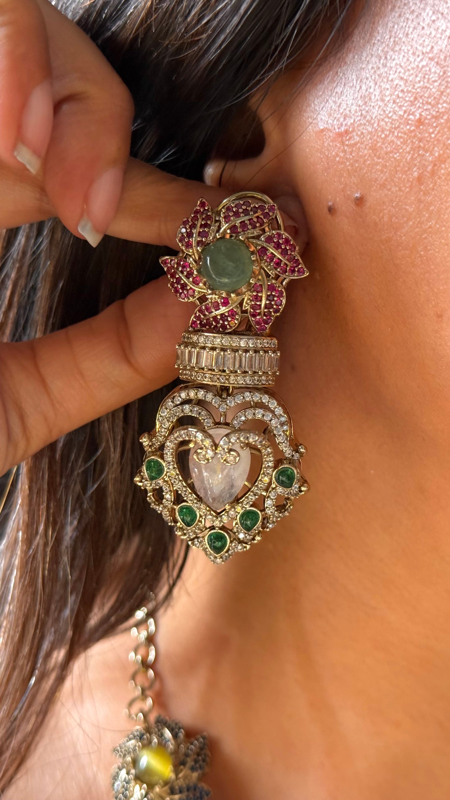 Sabyasachi inspired with natural stone designer Necklace