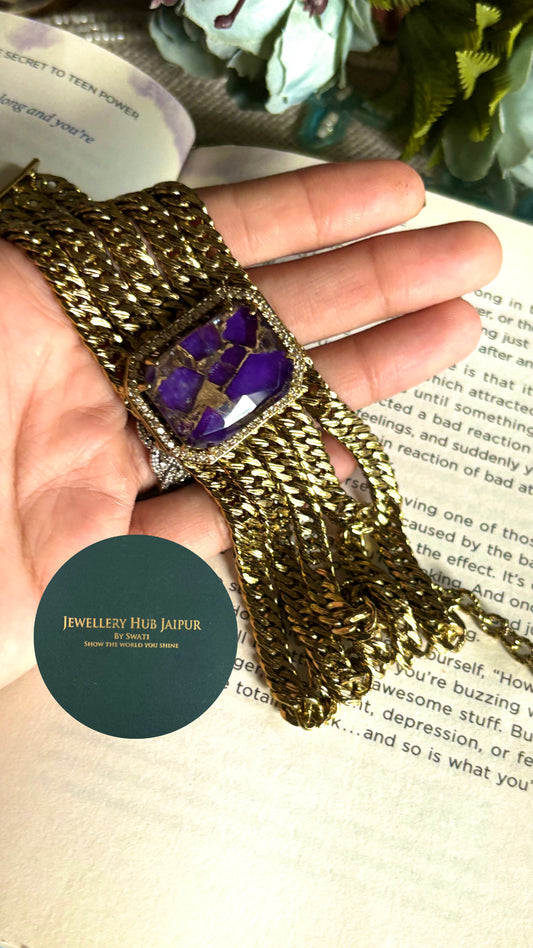 Tanzanite victorian choker