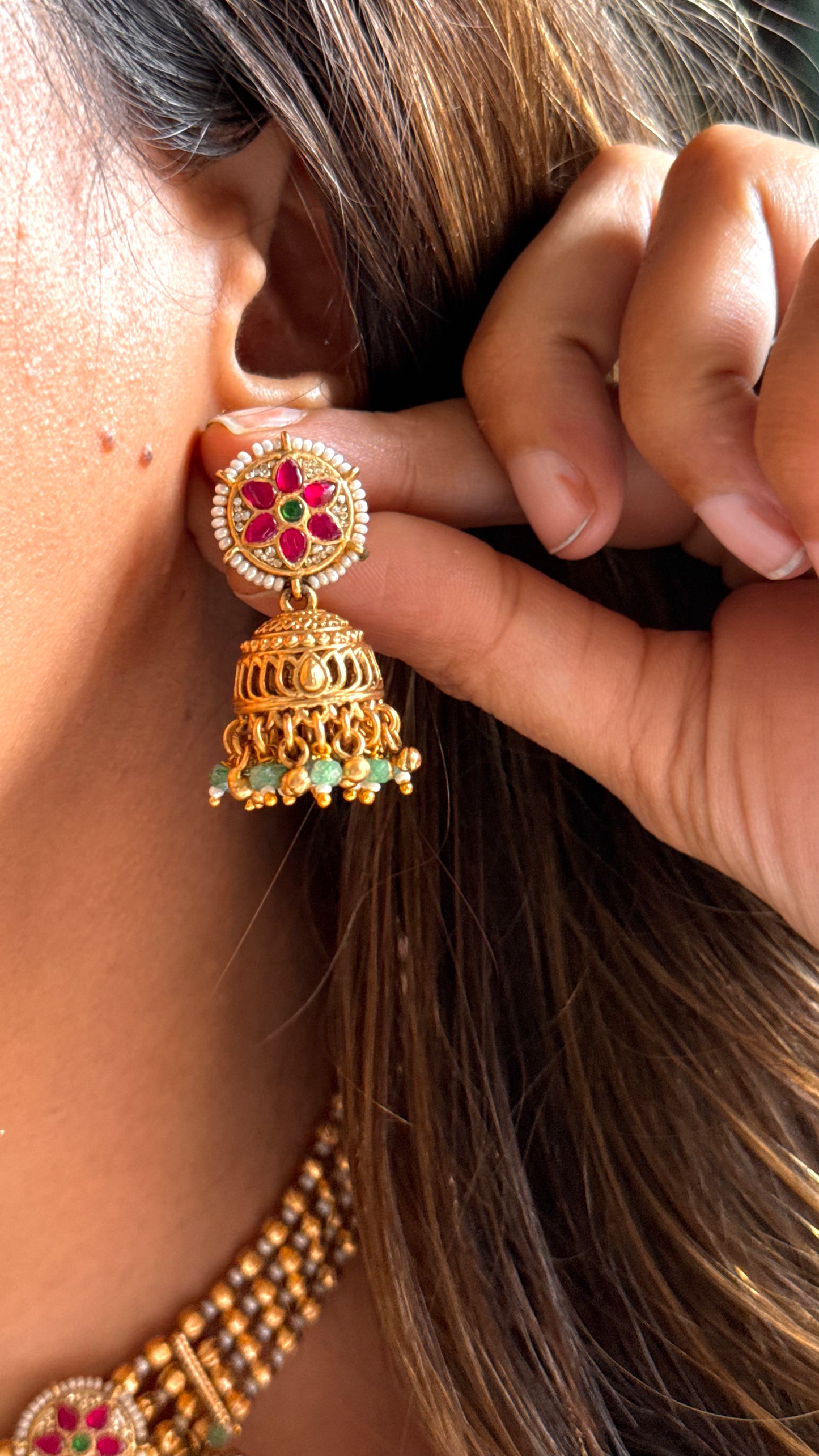 Rajwada real Swarovski necklace
