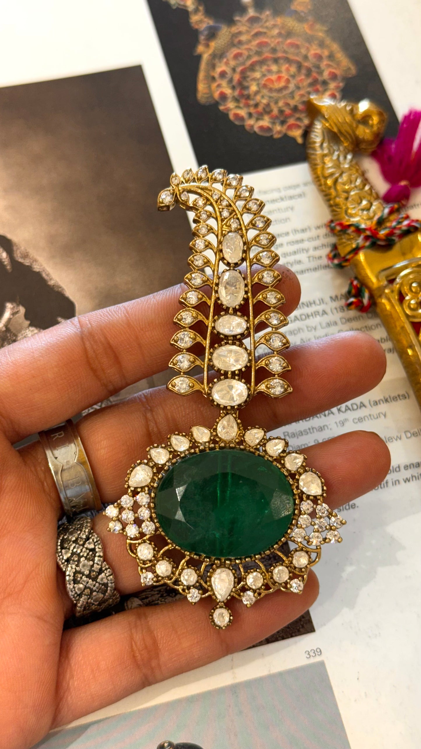 Emerald doublet designer Victorian kalgi