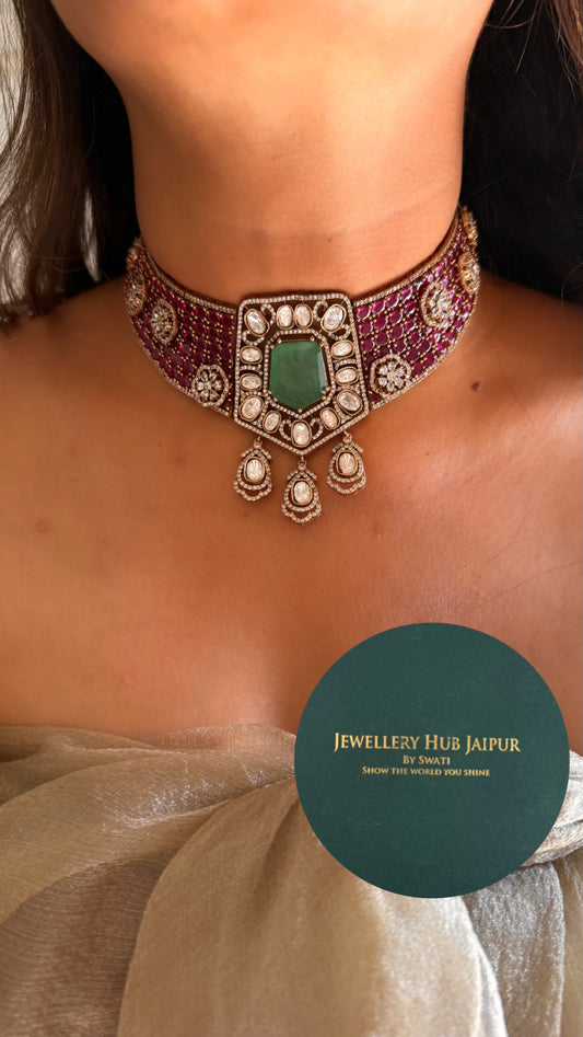 rani and mint victorian statement choker