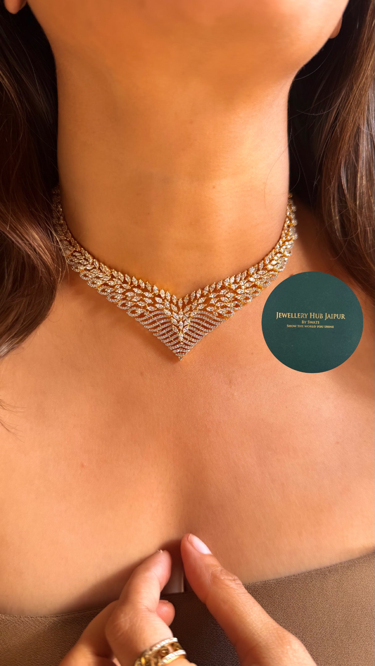 Gj polish victorian designer necklace