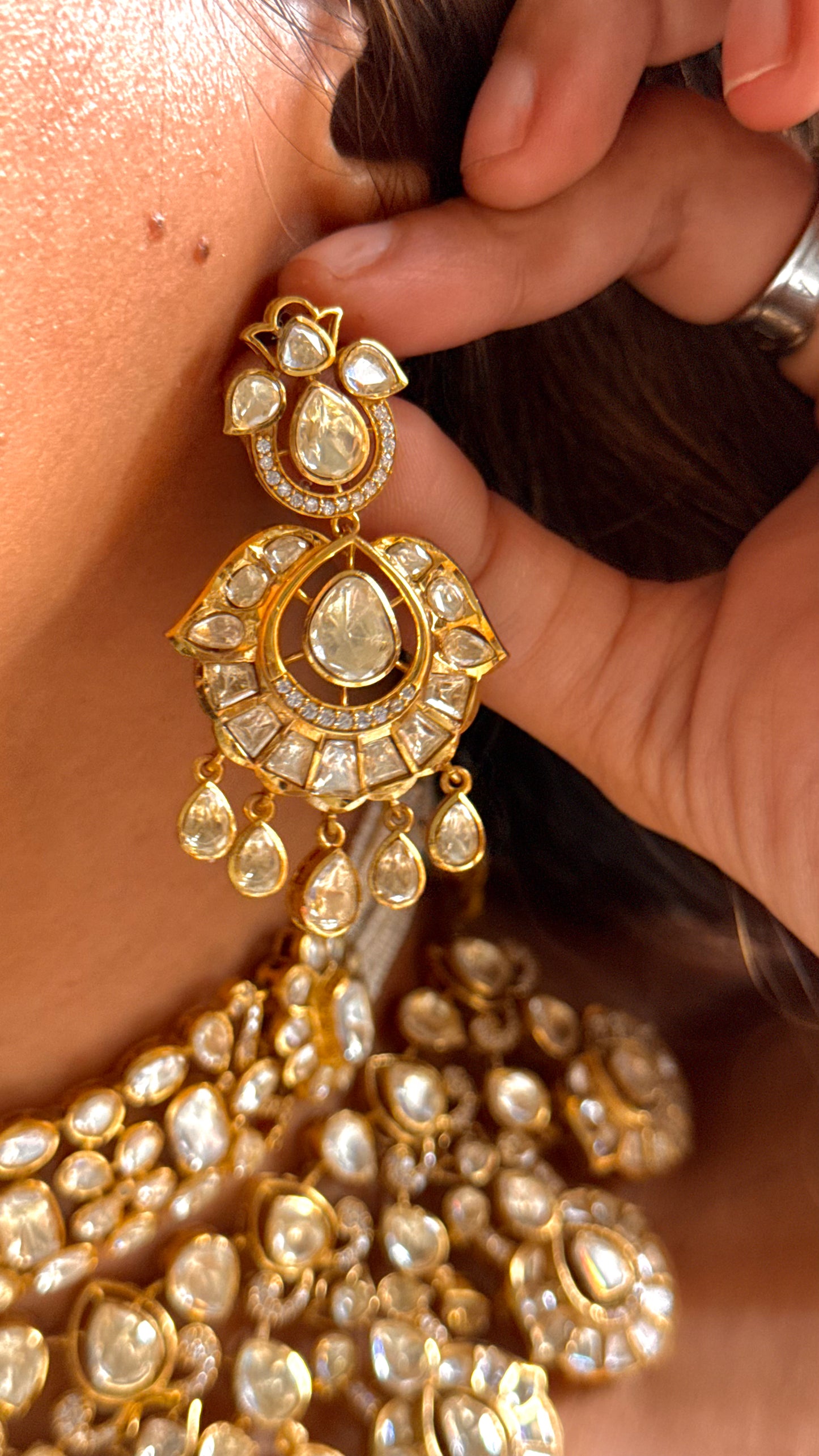 Peeli Polki Bridal Heritage Necklace