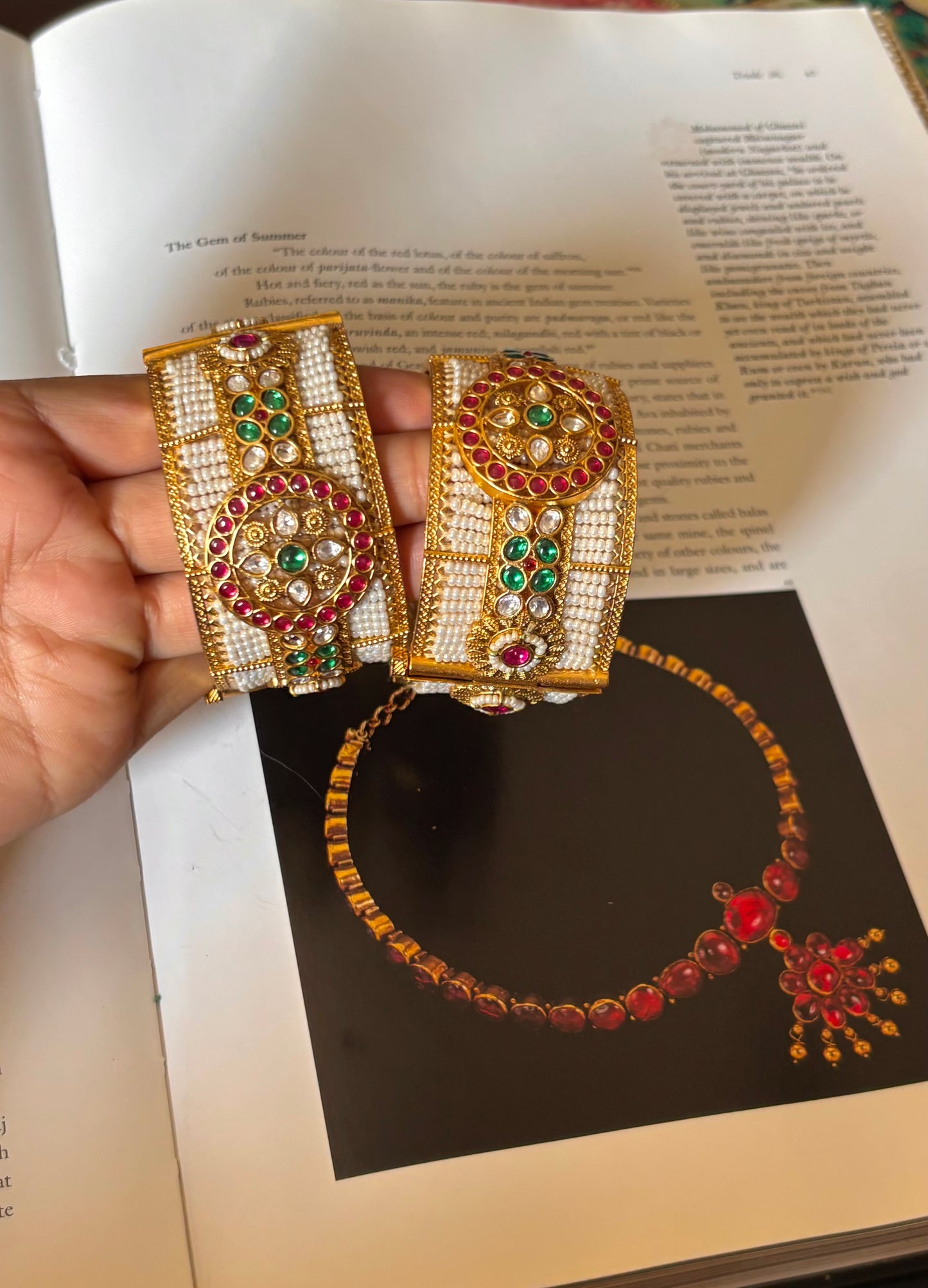 Pearl rajwadi nakashi bangles