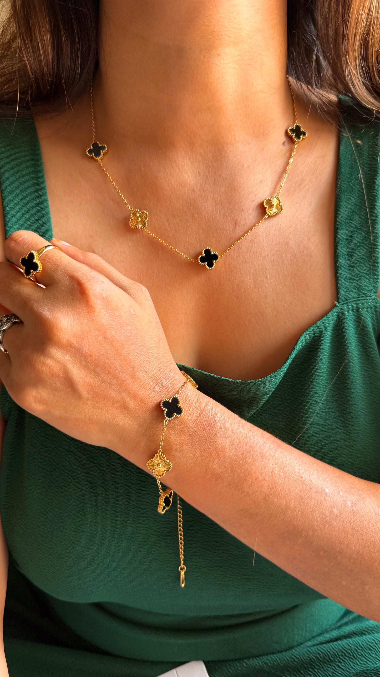 Vancleef Granite combo-Ring, Necklace, Bracelet and Earrings