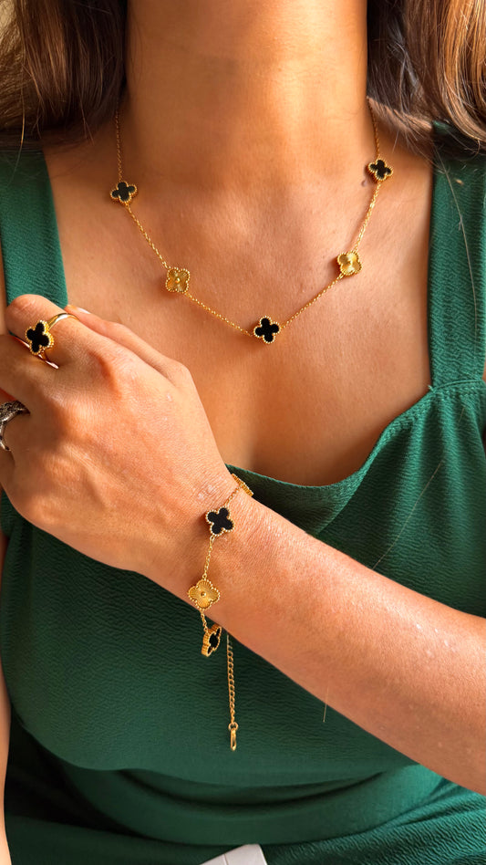 Vancleef Granite combo-Ring, Necklace, Bracelet and Earrings