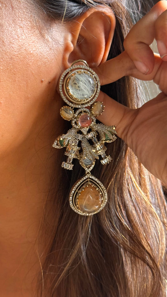 Sabhyasachi inspired
 doublet designer cocktail danglers