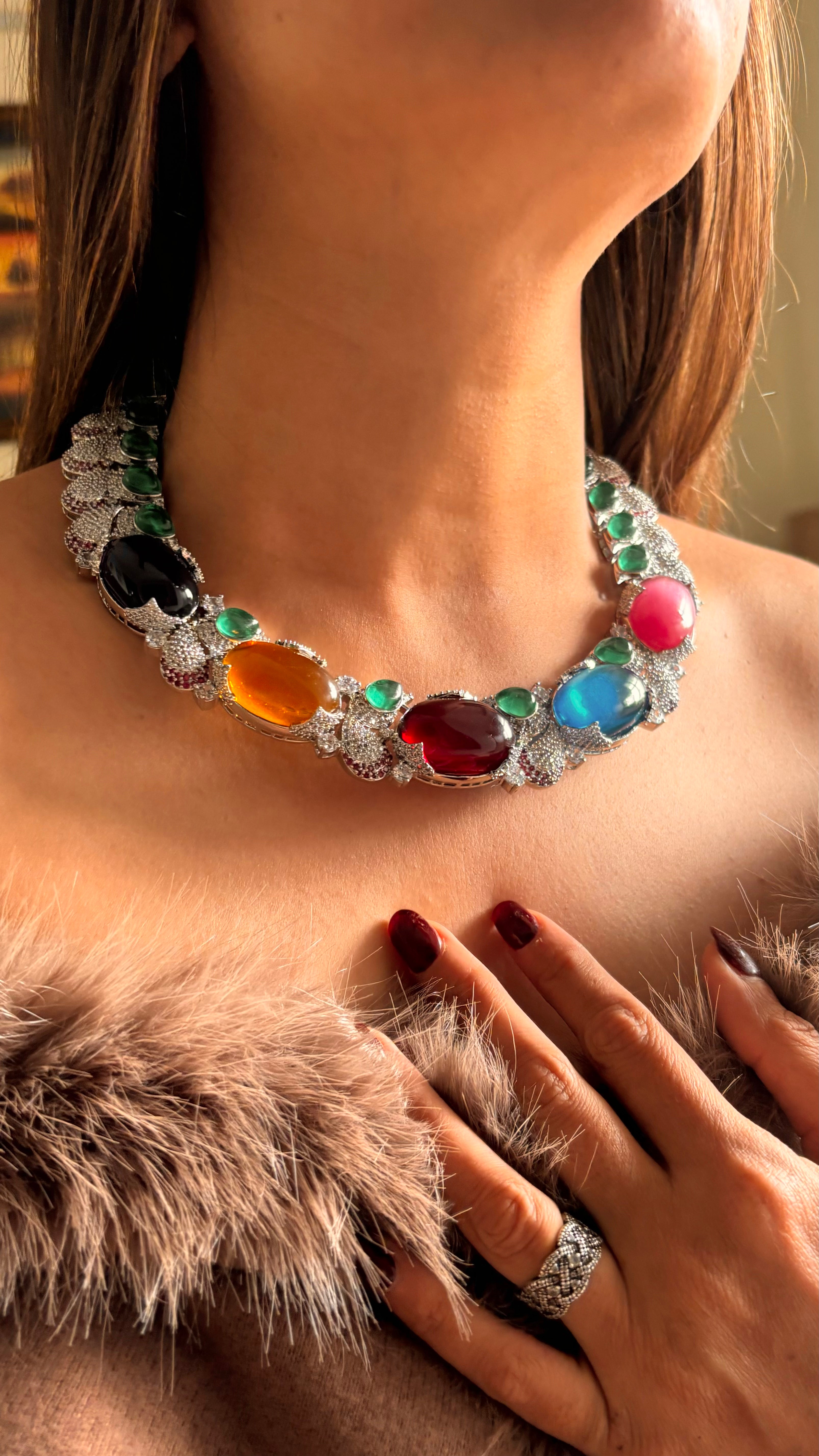 Bvlgari inspired cocktail necklace