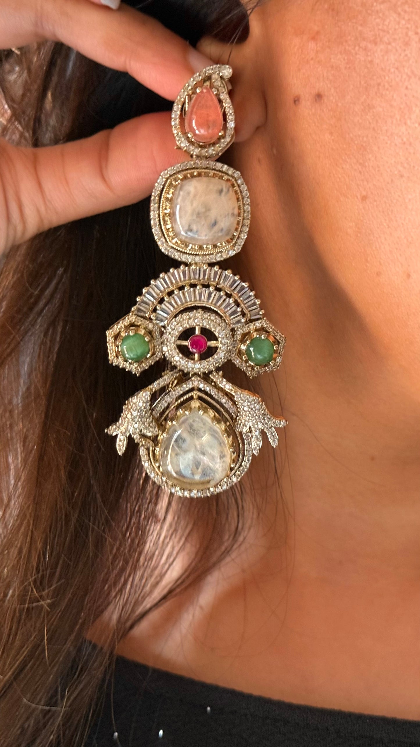 Sabya inspired with designer Earrings