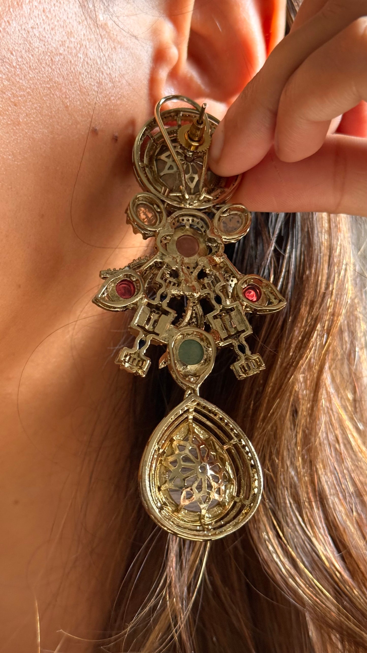Sabhyasachi inspired
 doublet designer cocktail danglers