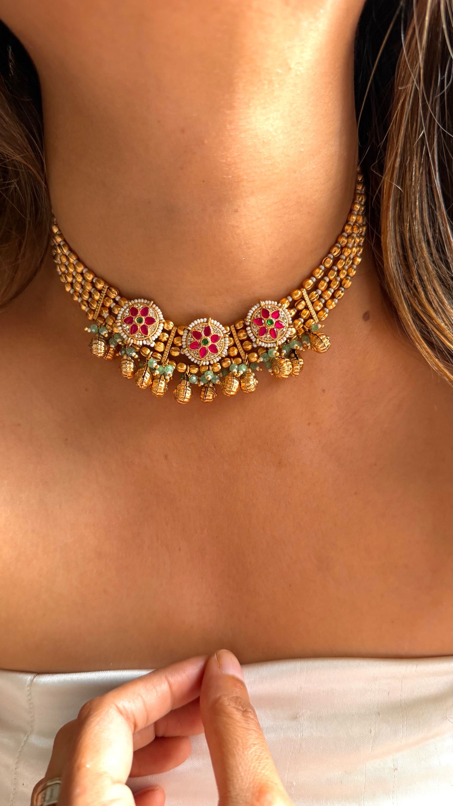 Rajwada real Swarovski necklace