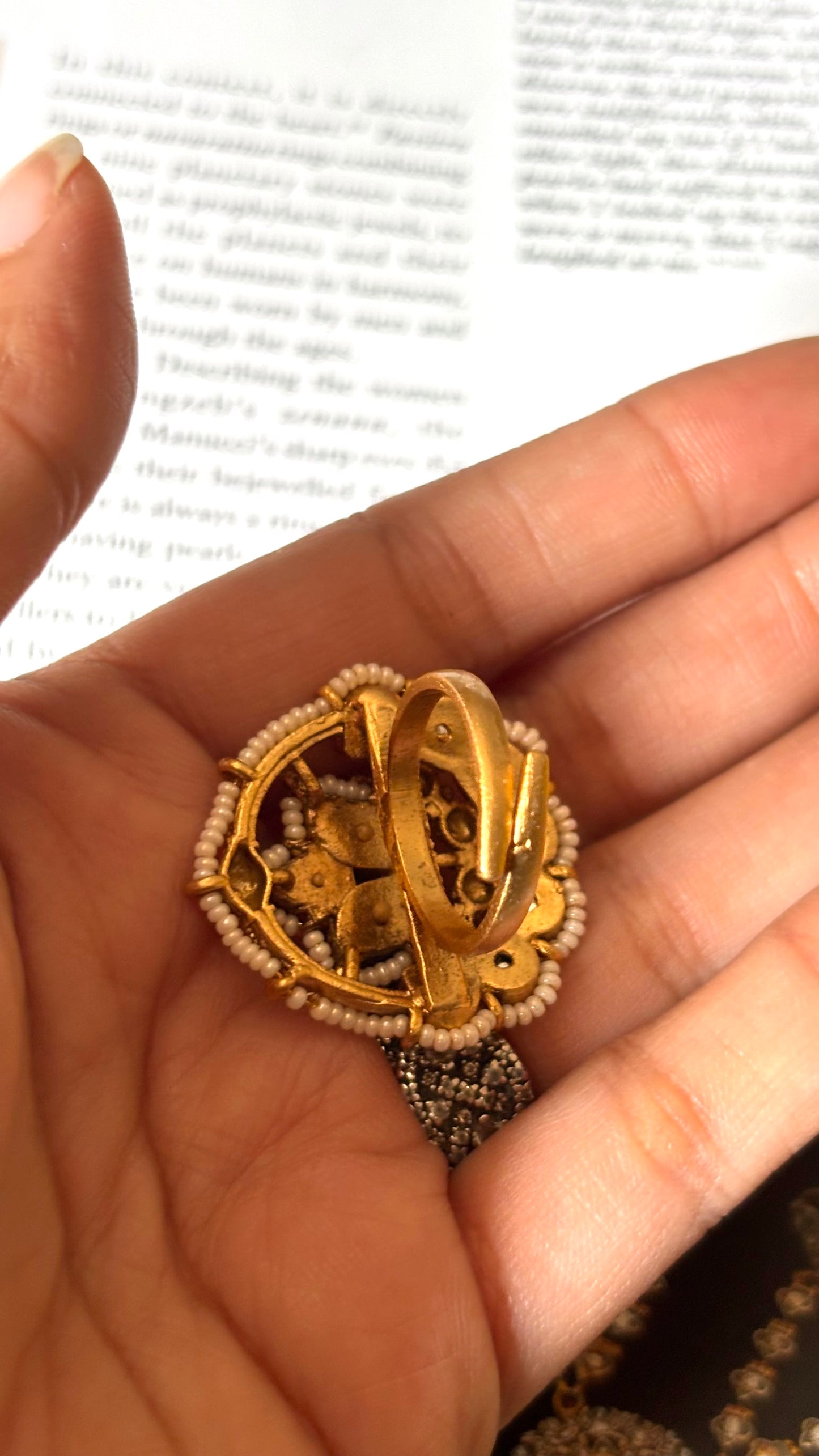 Emerald & ruby rajwada Ring