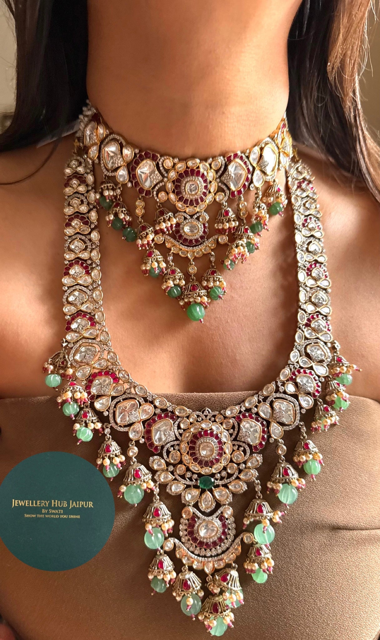 Suhag-Vintage bridal combo set