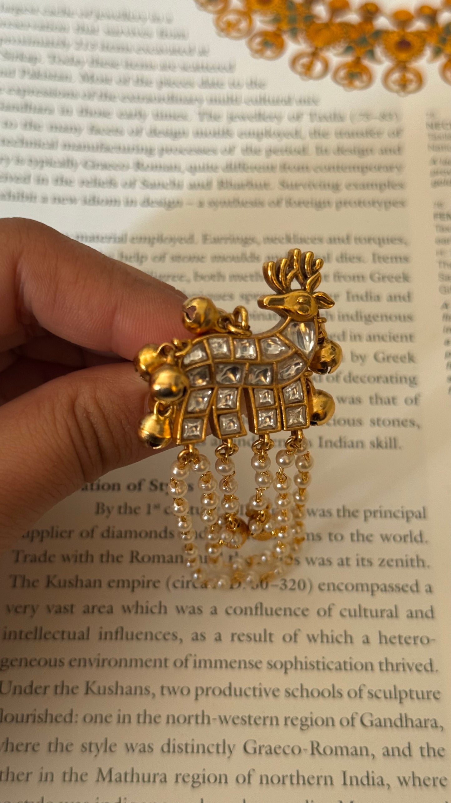 Polki paachi kundan heritage ring