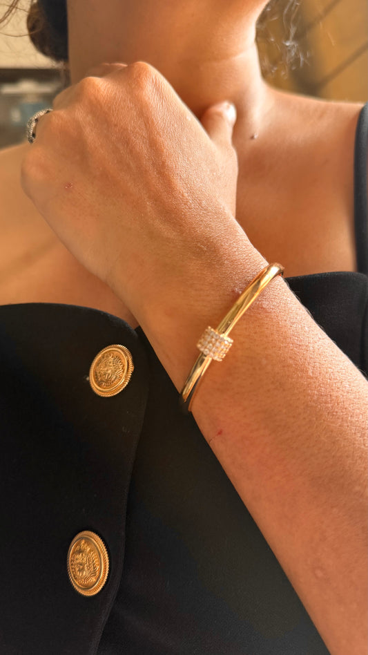 Streamline Crystal bracelet (gold)
