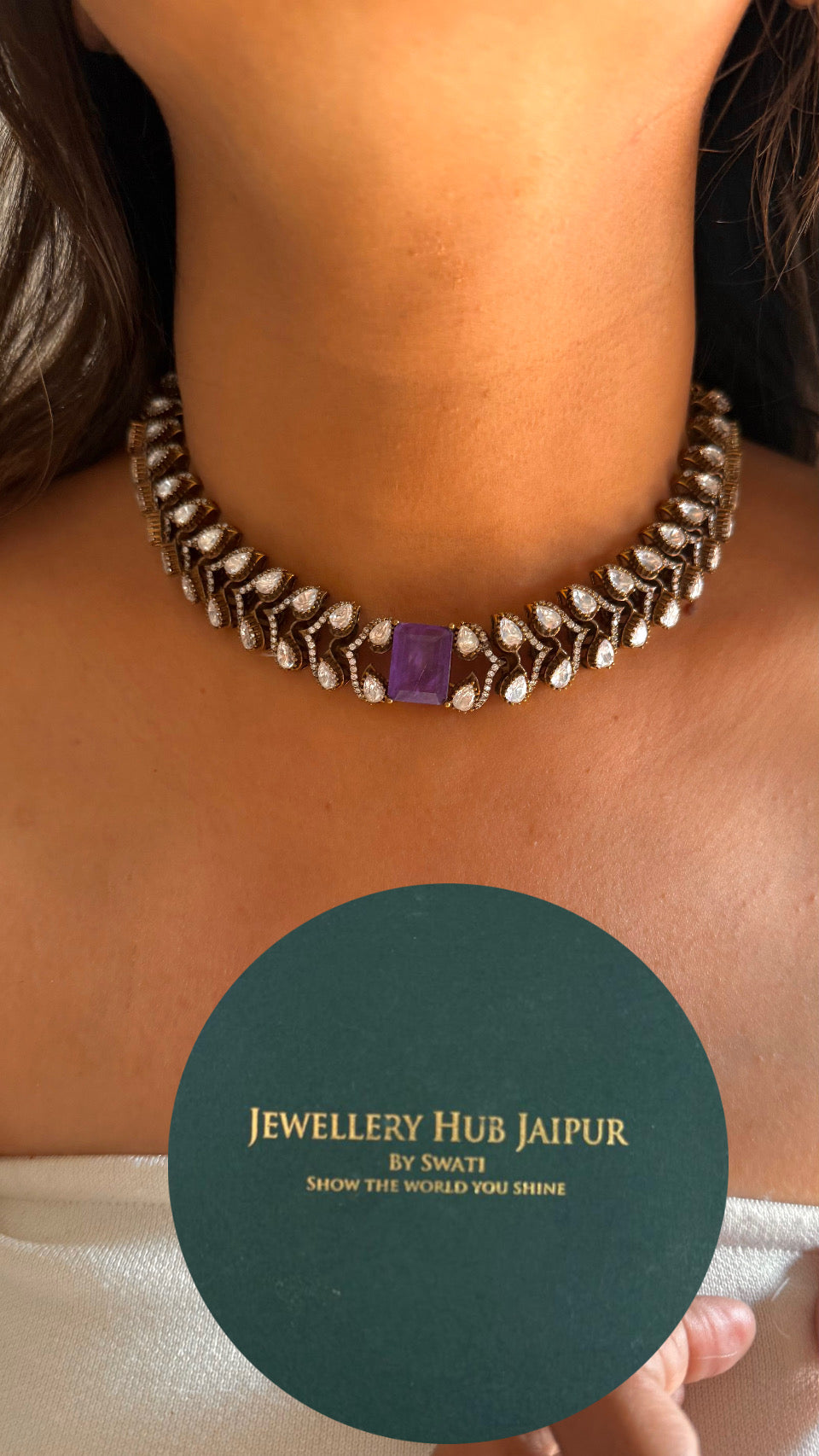 Tanzanite Victorian choker