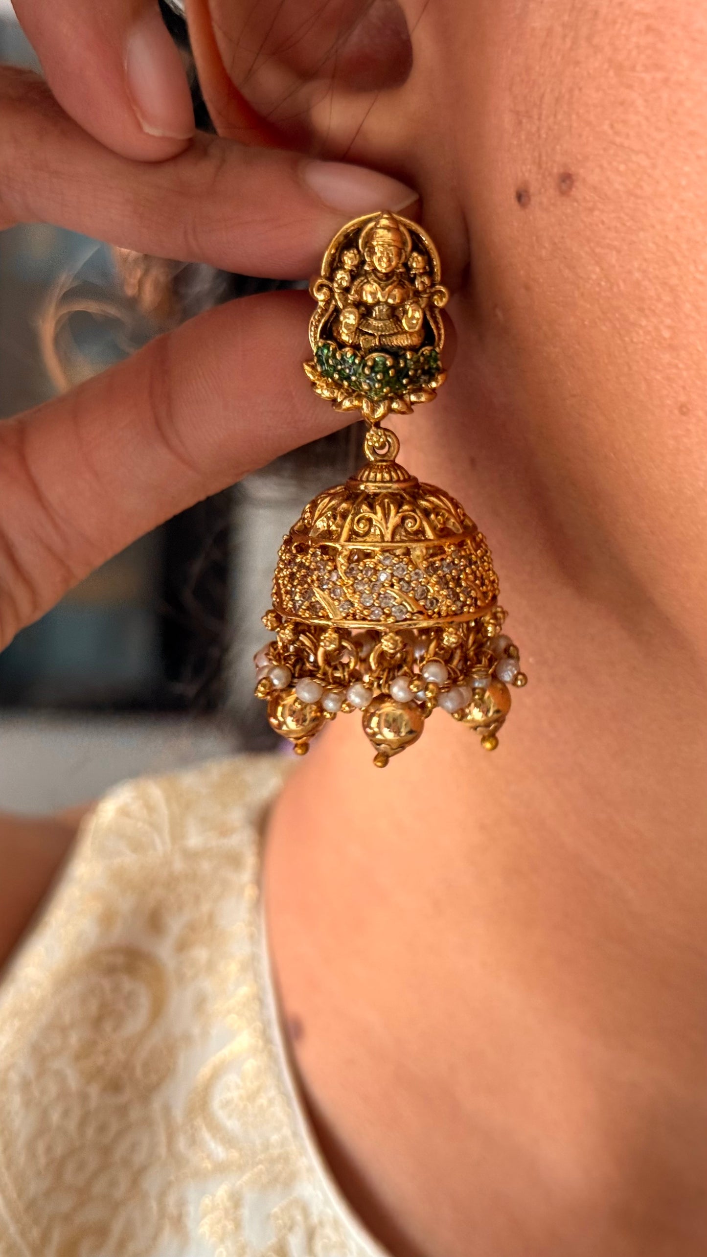 Temple meenakari goddess Laxmi