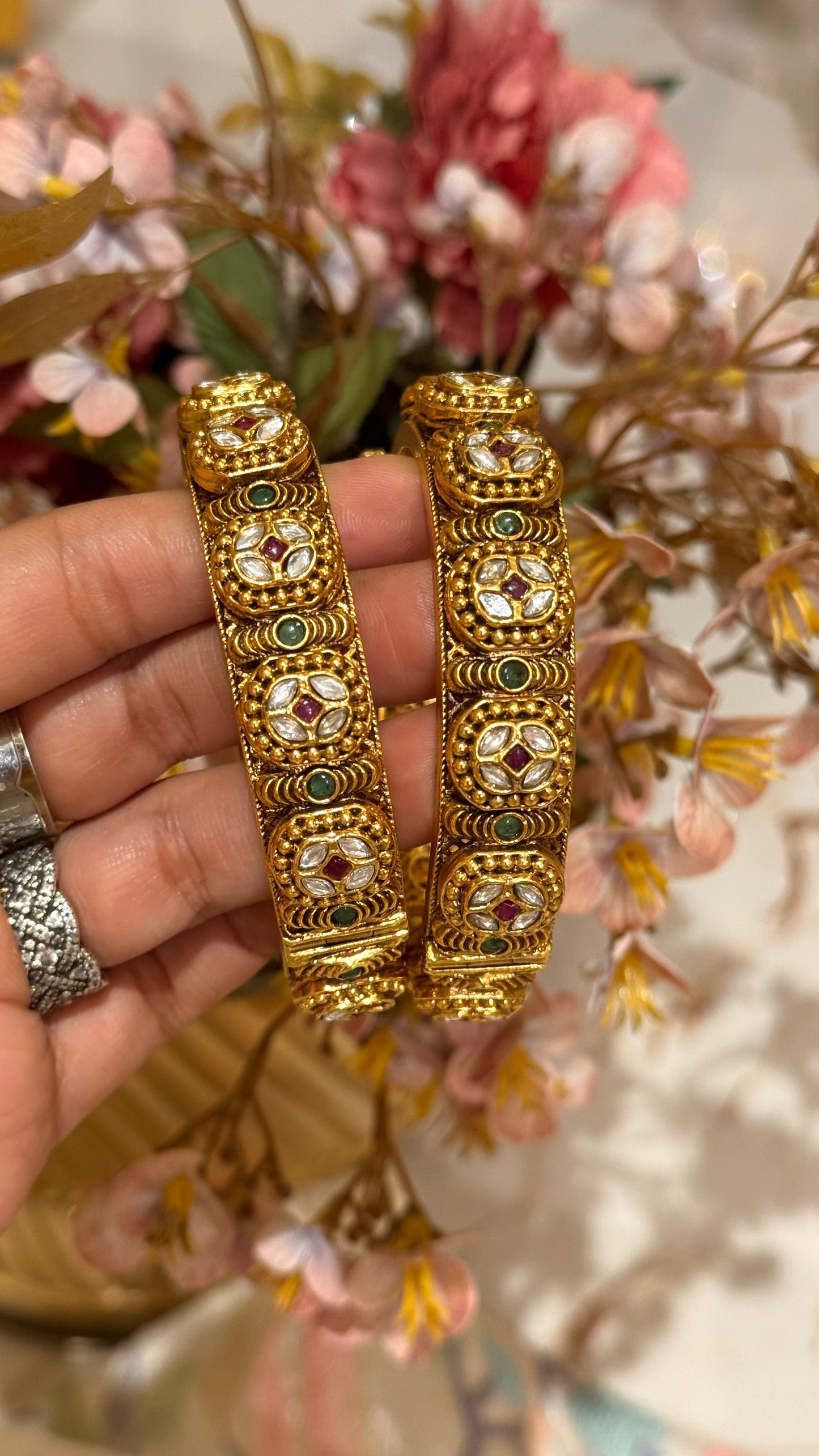 Ruby & Emerald heritage royal rajwada bangles
