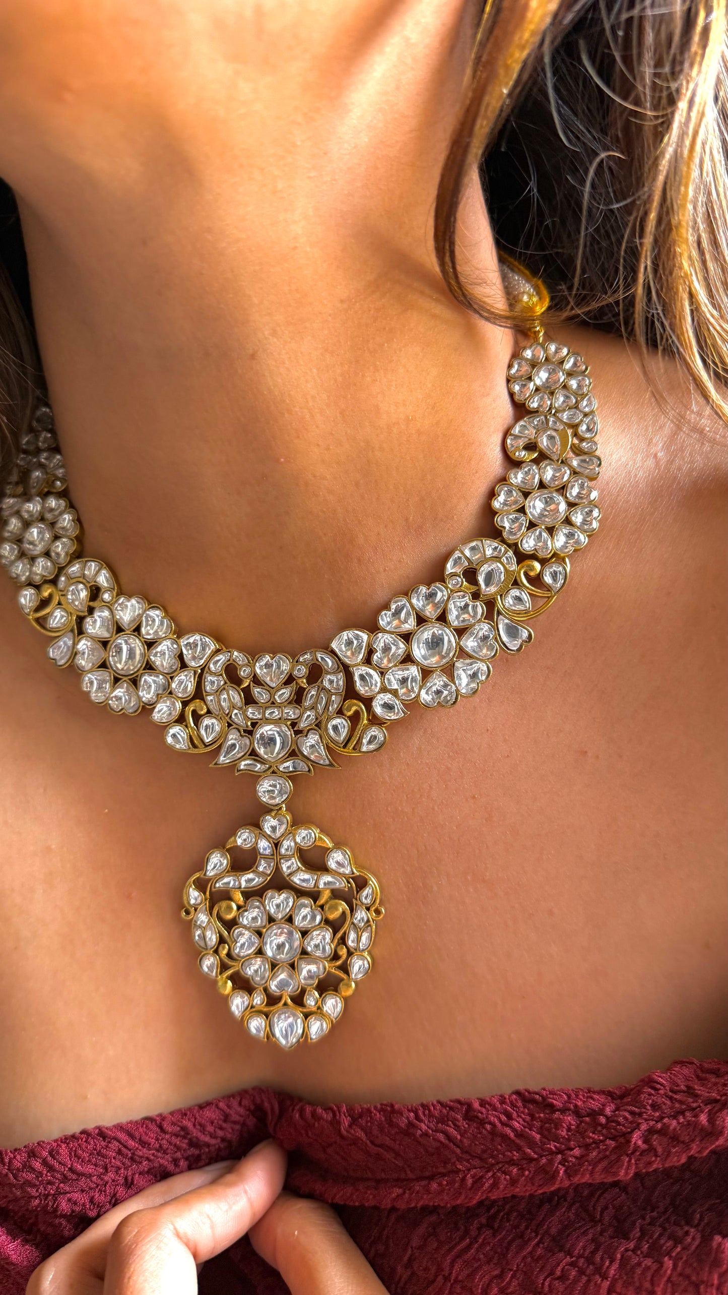 Paachi Kundan heritage designer necklace