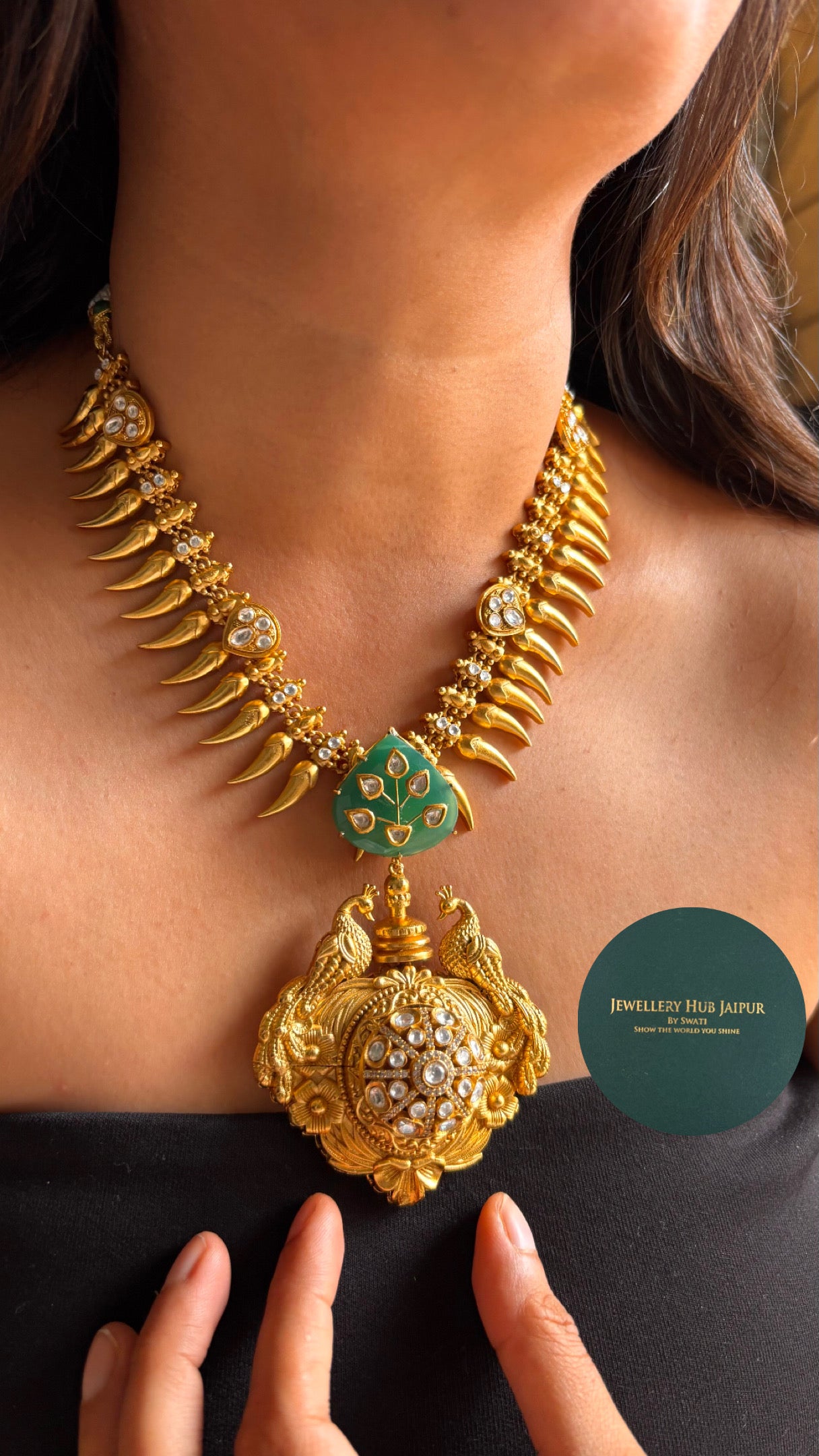 The royal amrapali peacock swarna Necklace