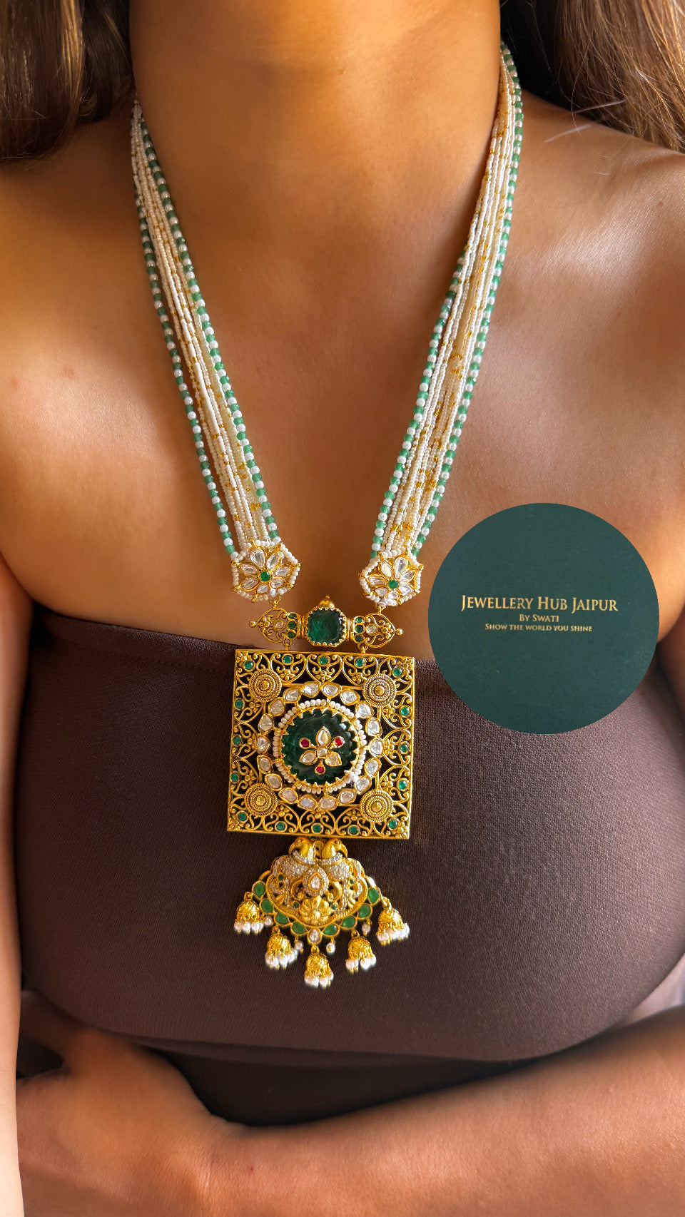 Heritage real Moissanite rani haar