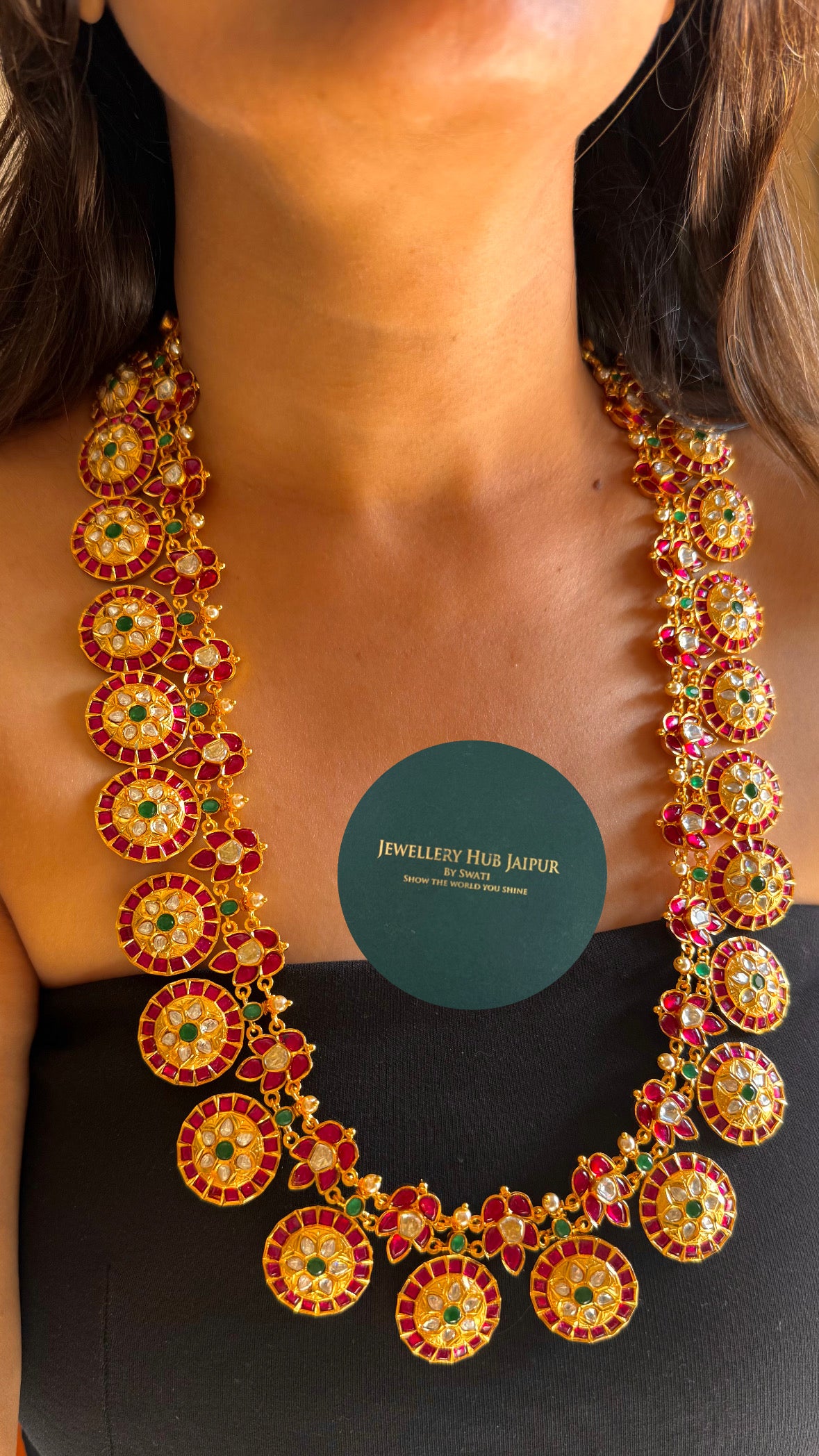 Real kemp tribhuvandas inspired Maharani haar