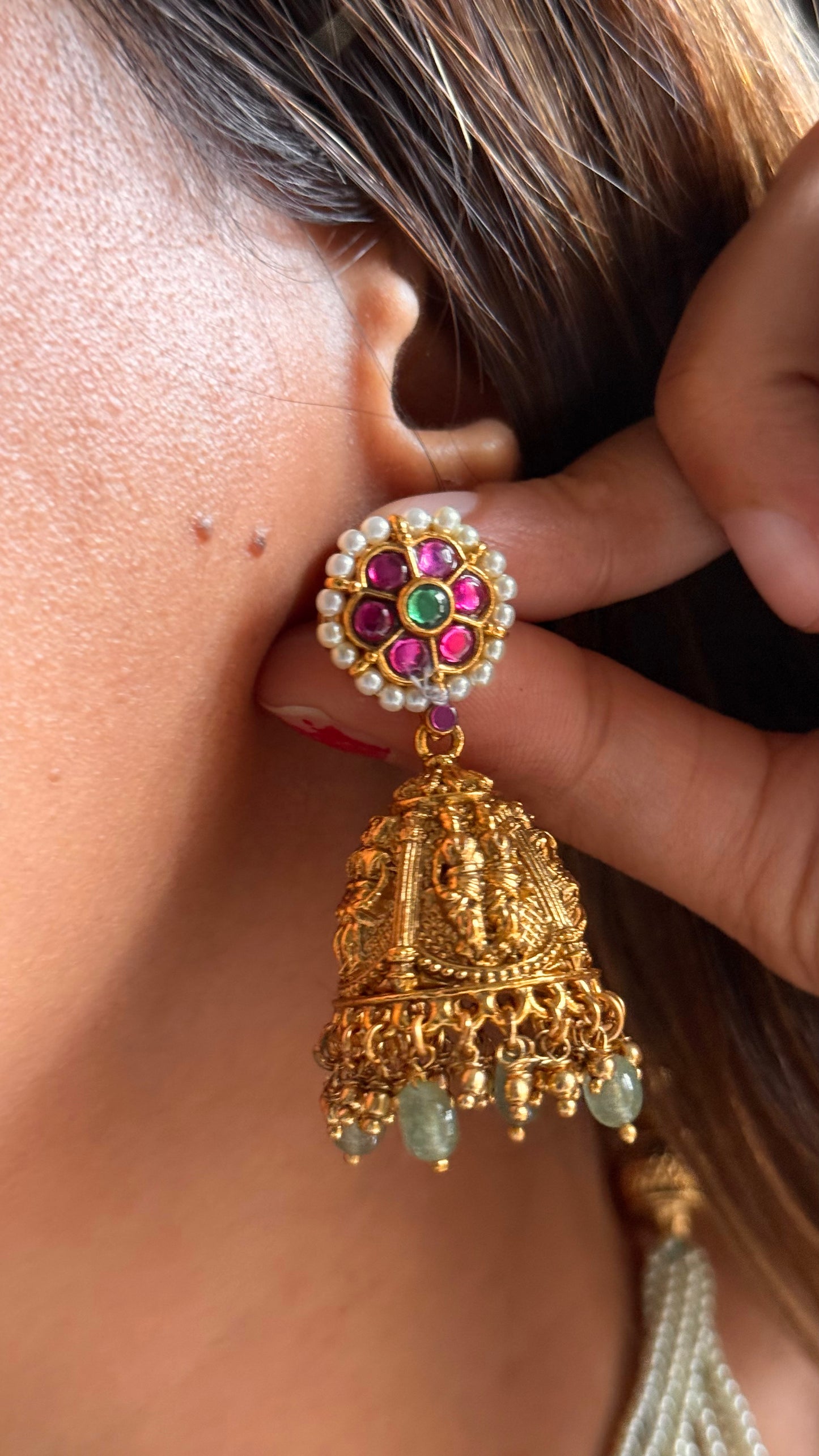 Ram Parivar royal temple necklace